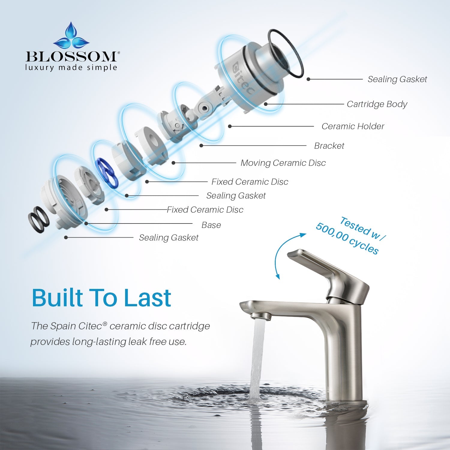 Blossom Single Handle Lavatory Faucet F01 120