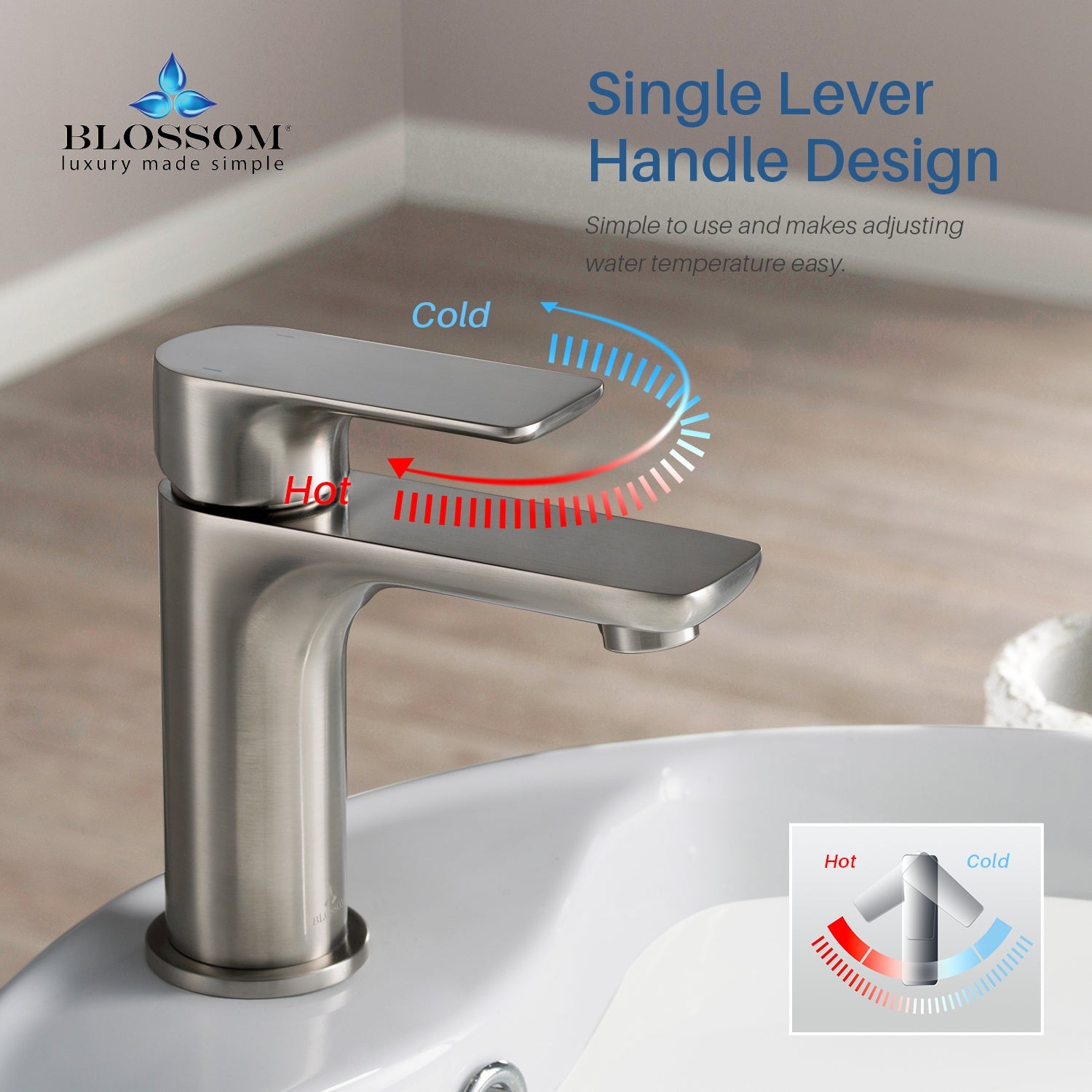Blossom Single Handle Lavatory Faucet F01 120