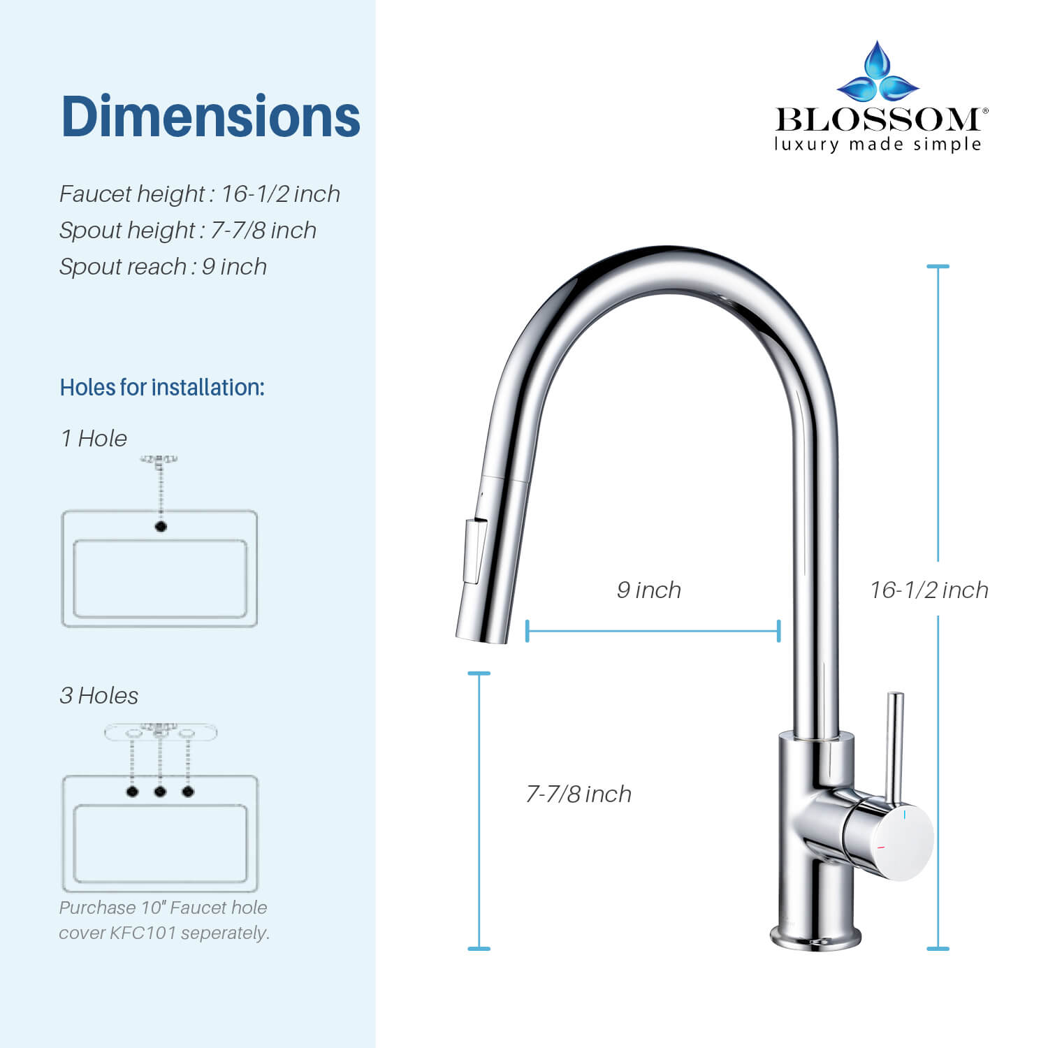 Single Handle Pull Down Kitchen Faucet - F01 206