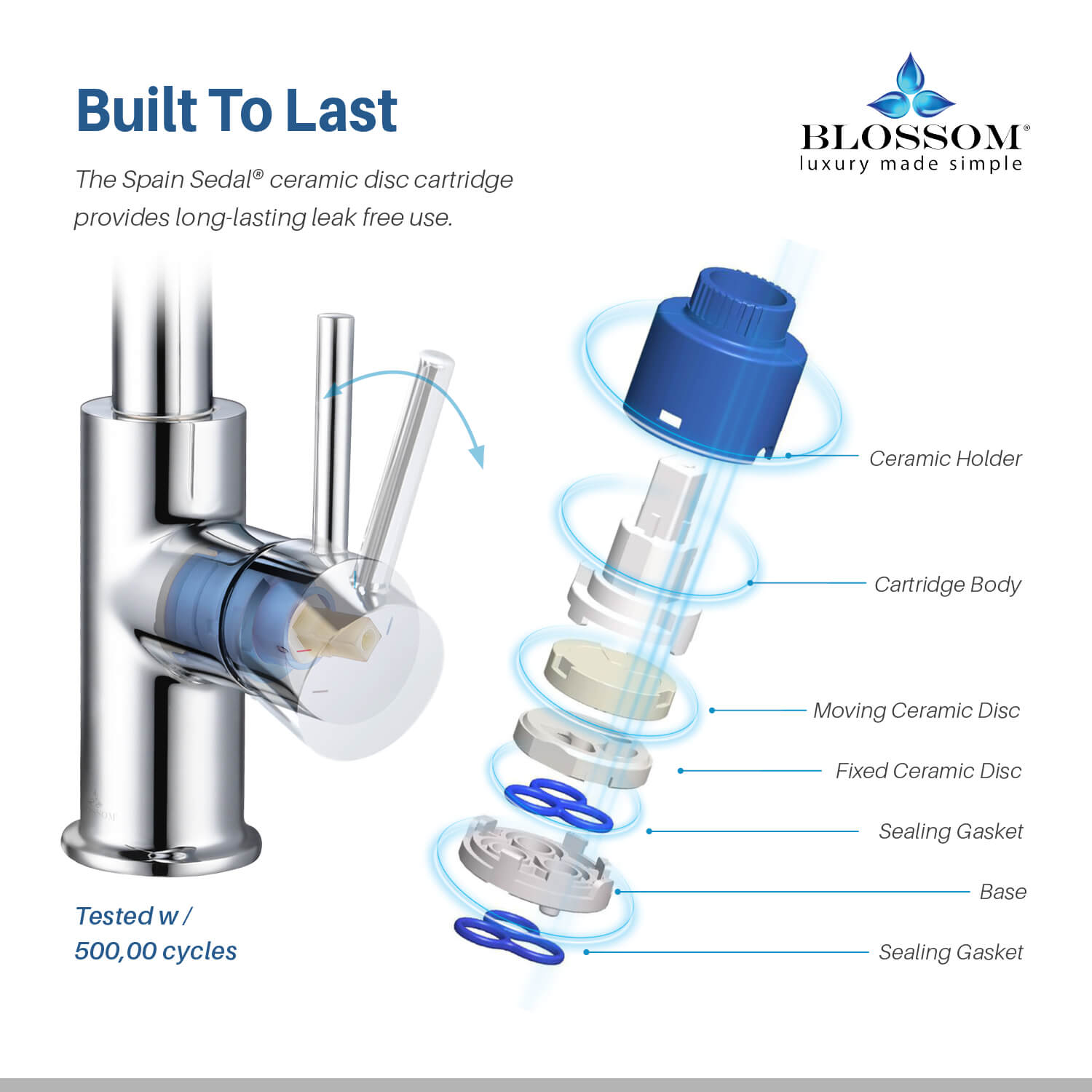 Single Handle Pull Down Kitchen Faucet - F01 206