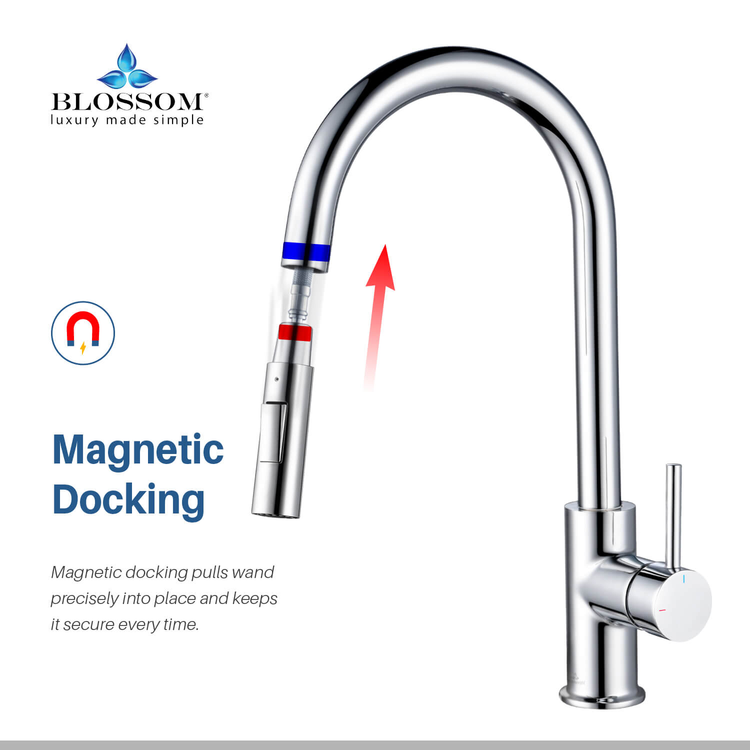 Single Handle Pull Down Kitchen Faucet - F01 206
