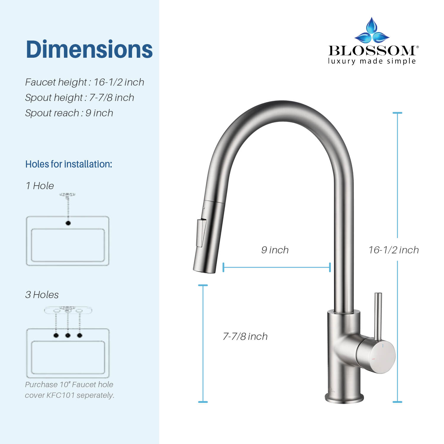 Single Handle Pull Down Kitchen Faucet - F01 206