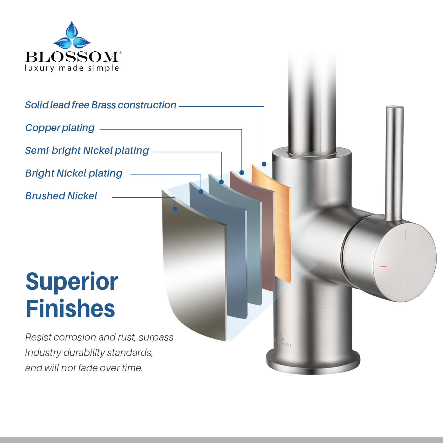 Single Handle Pull Down Kitchen Faucet - F01 206