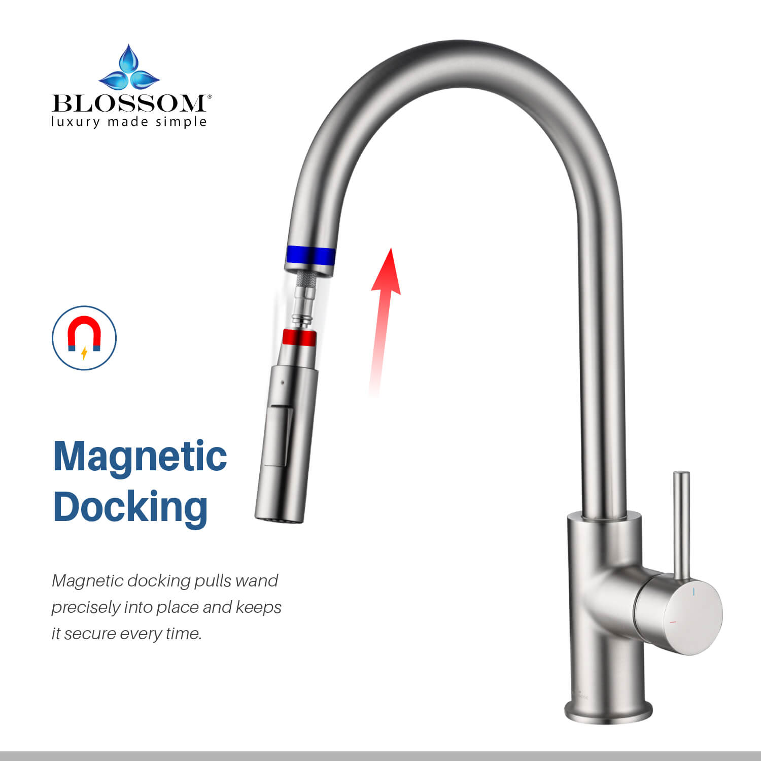 Single Handle Pull Down Kitchen Faucet - F01 206