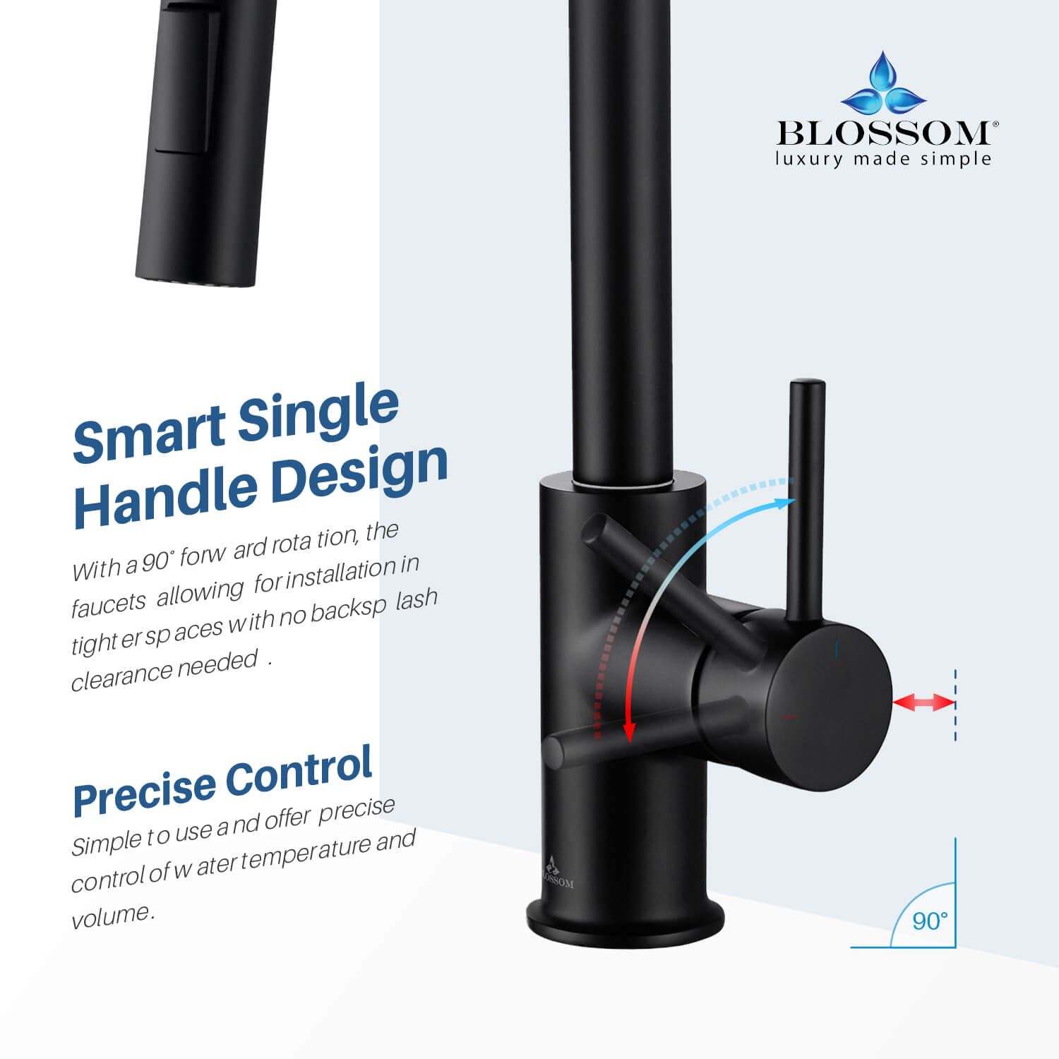 Single Handle Pull Down Kitchen Faucet - F01 206