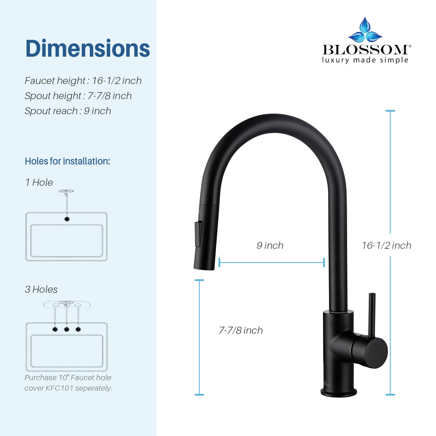 Single Handle Pull Down Kitchen Faucet - F01 206