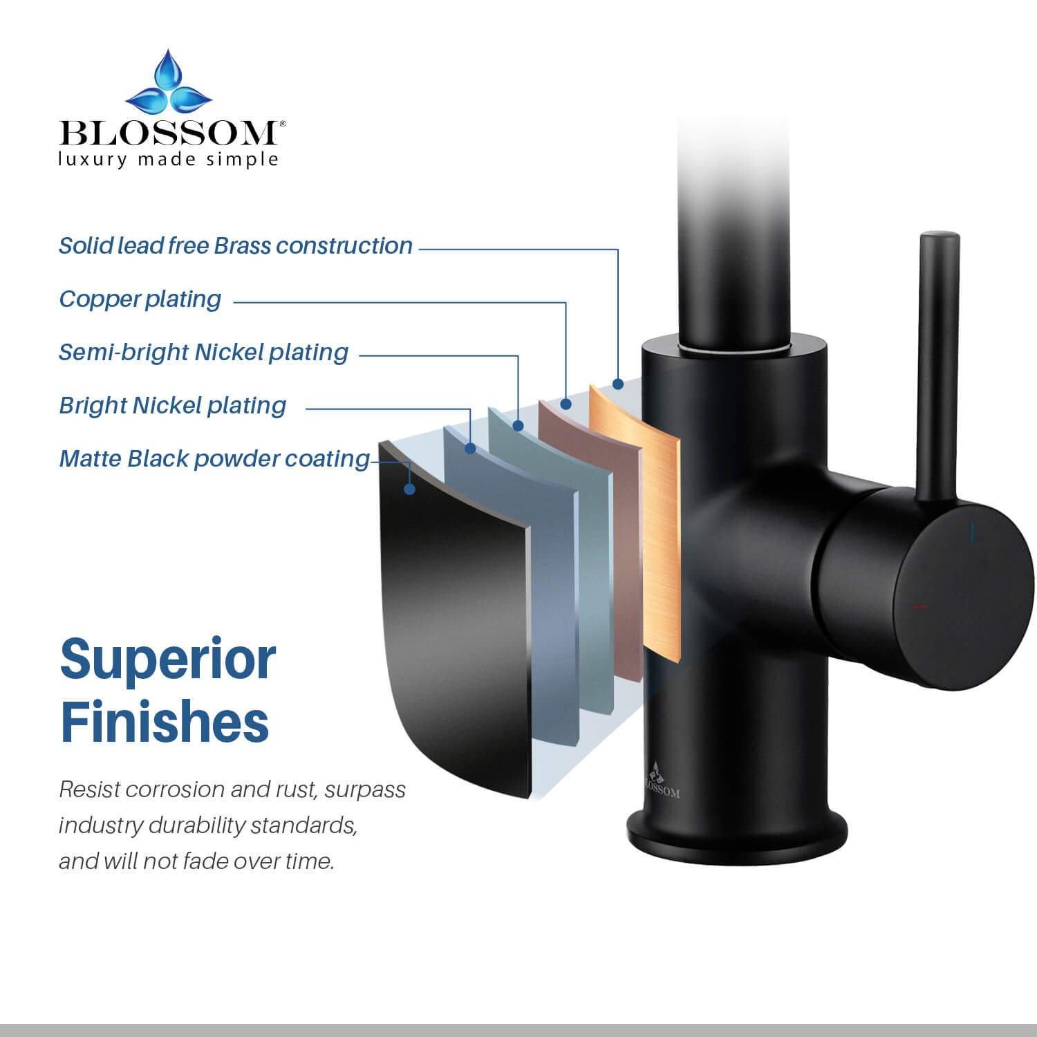Single Handle Pull Down Kitchen Faucet - F01 206