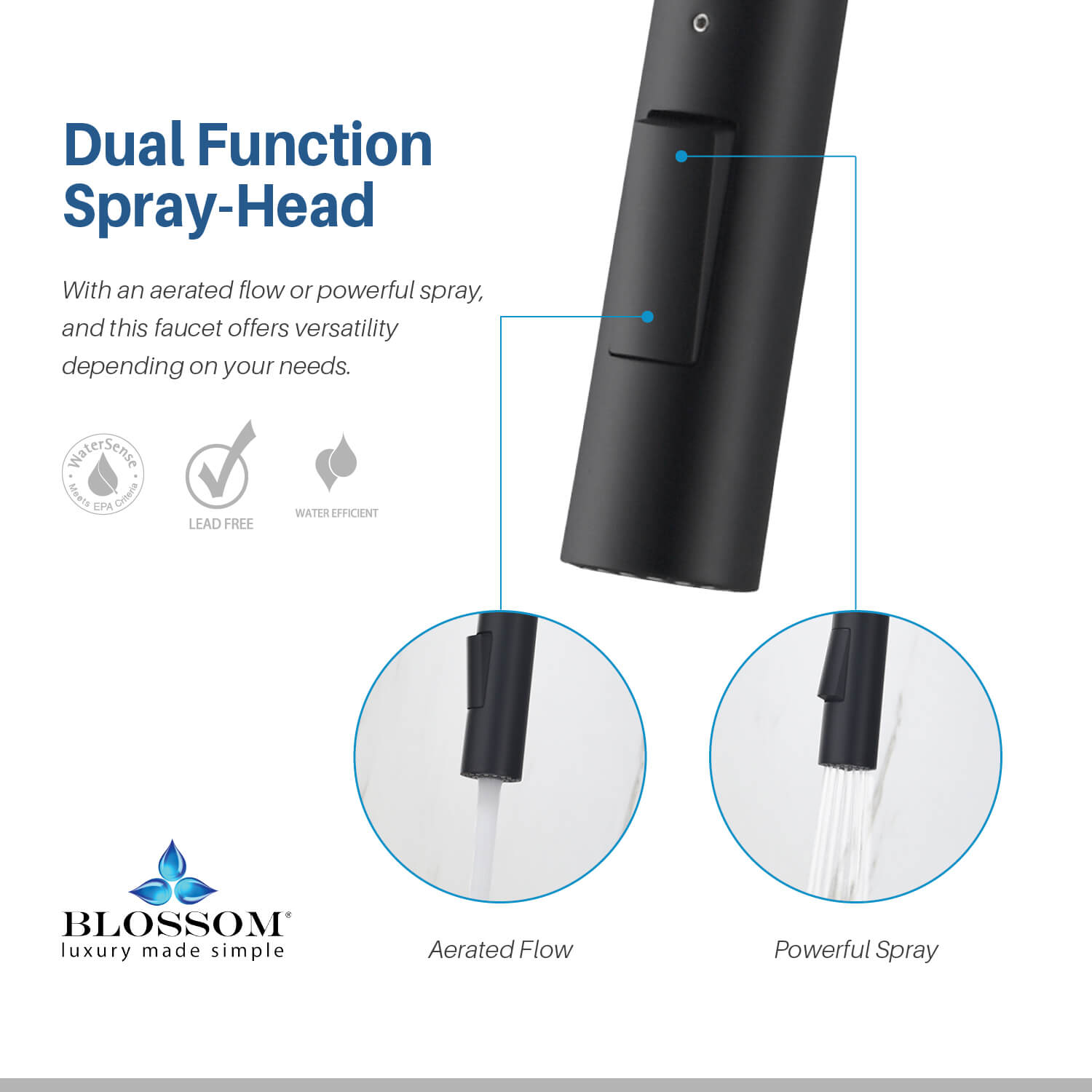Single Handle Pull Down Kitchen Faucet - F01 206