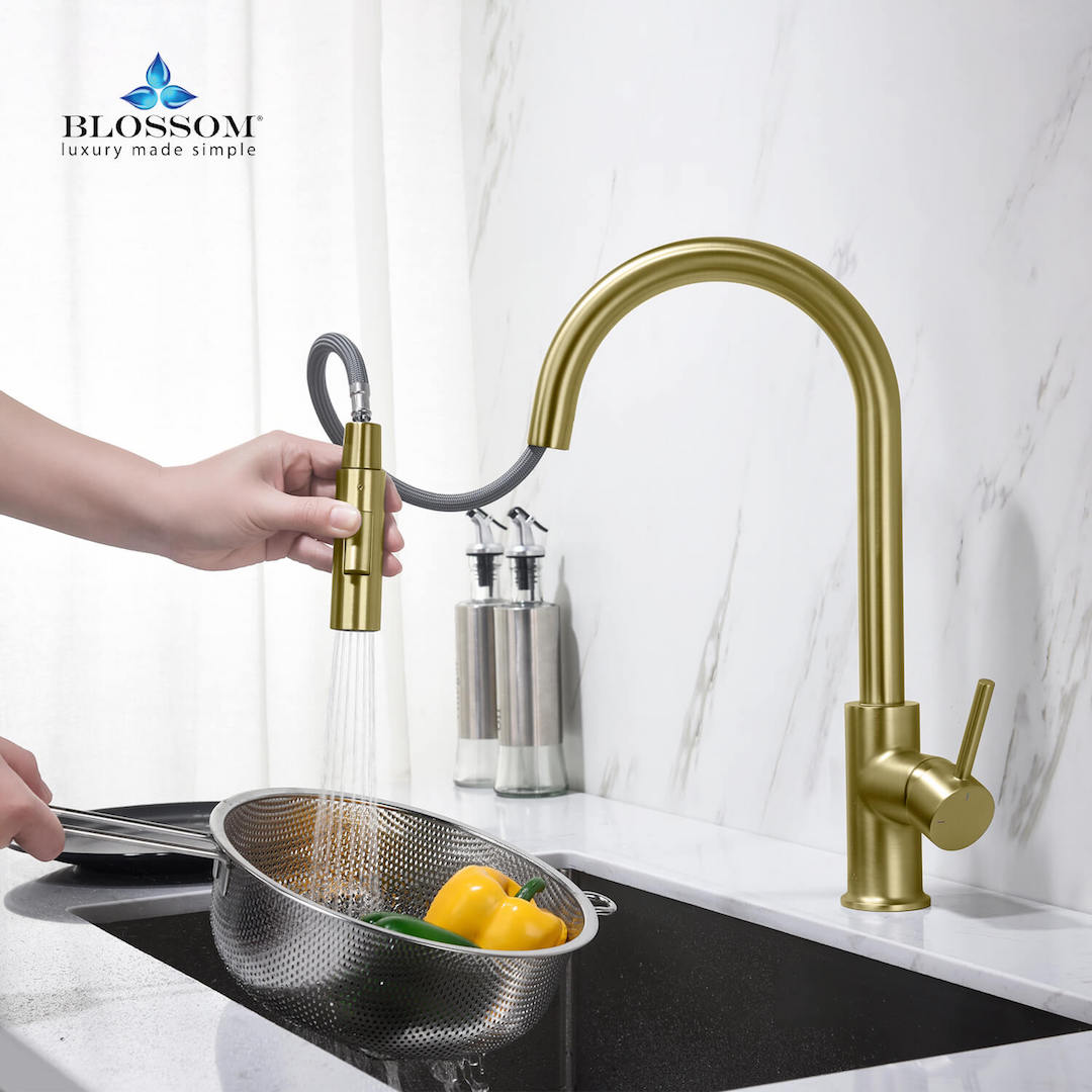 Single Handle Pull Down Kitchen Faucet - F01 206