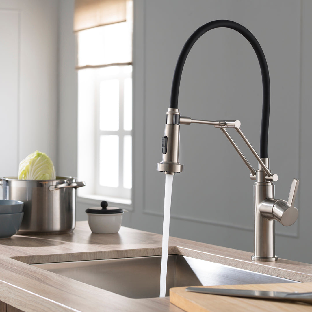 Single Handle Pull Out Kitchen Faucet - F01 208