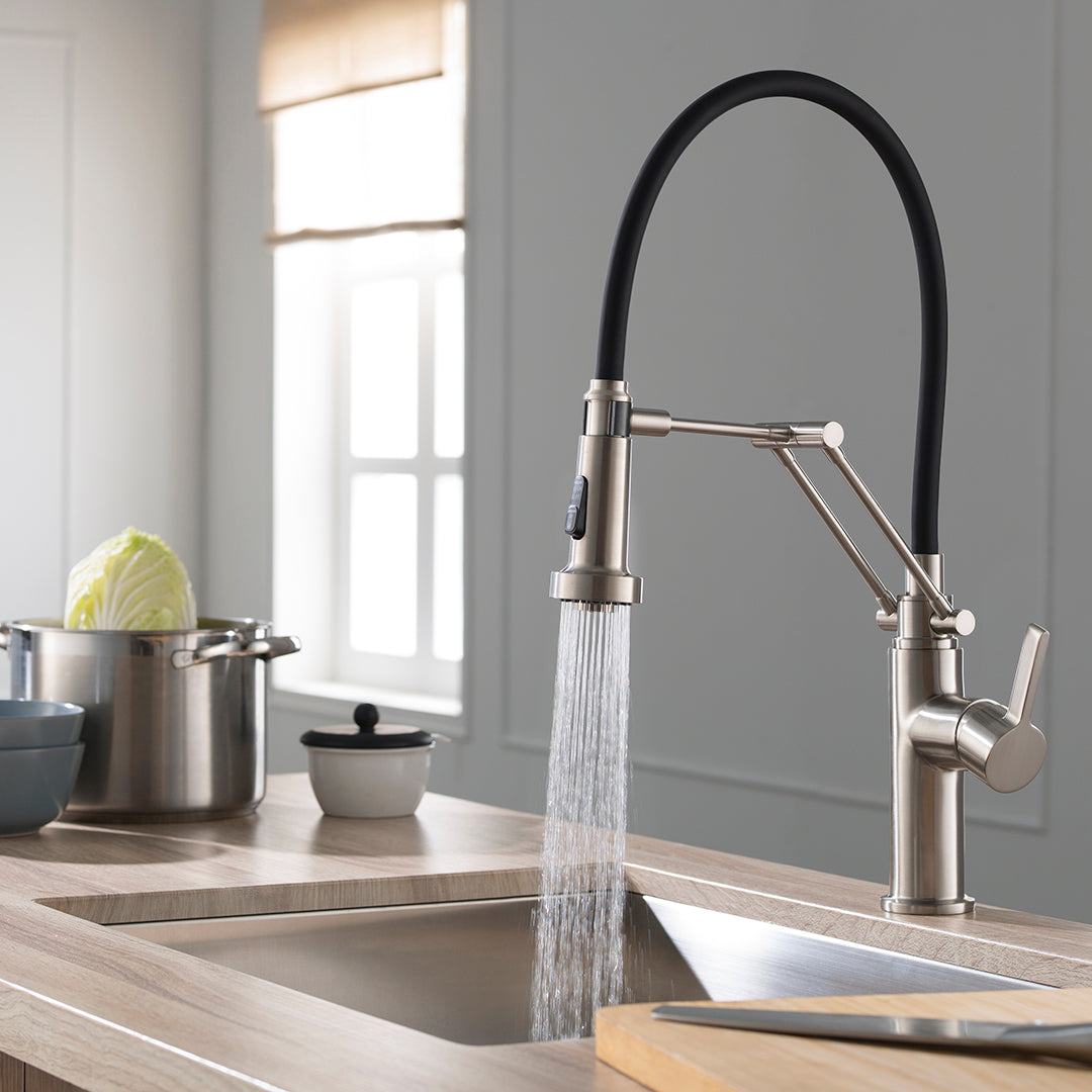Single Handle Pull Out Kitchen Faucet - F01 208