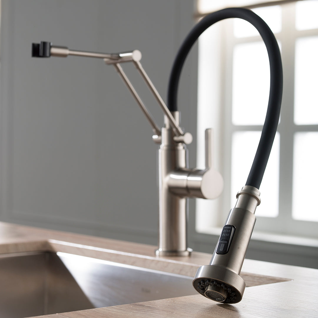 Single Handle Pull Out Kitchen Faucet - F01 208