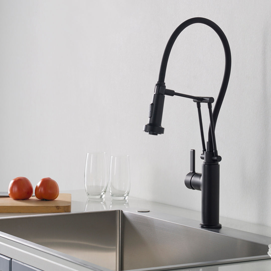 Single Handle Pull Out Kitchen Faucet - F01 208