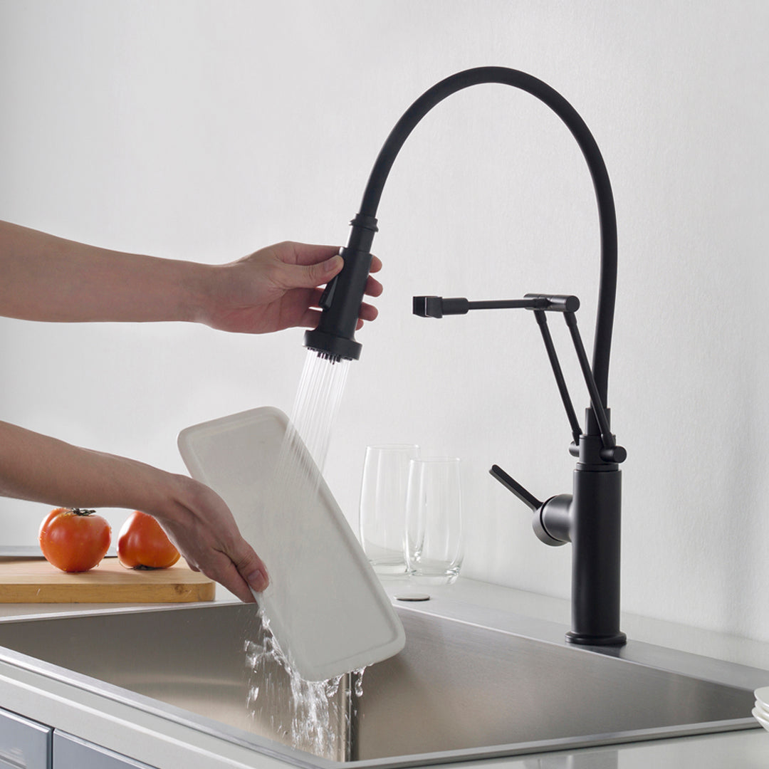 Single Handle Pull Out Kitchen Faucet - F01 208