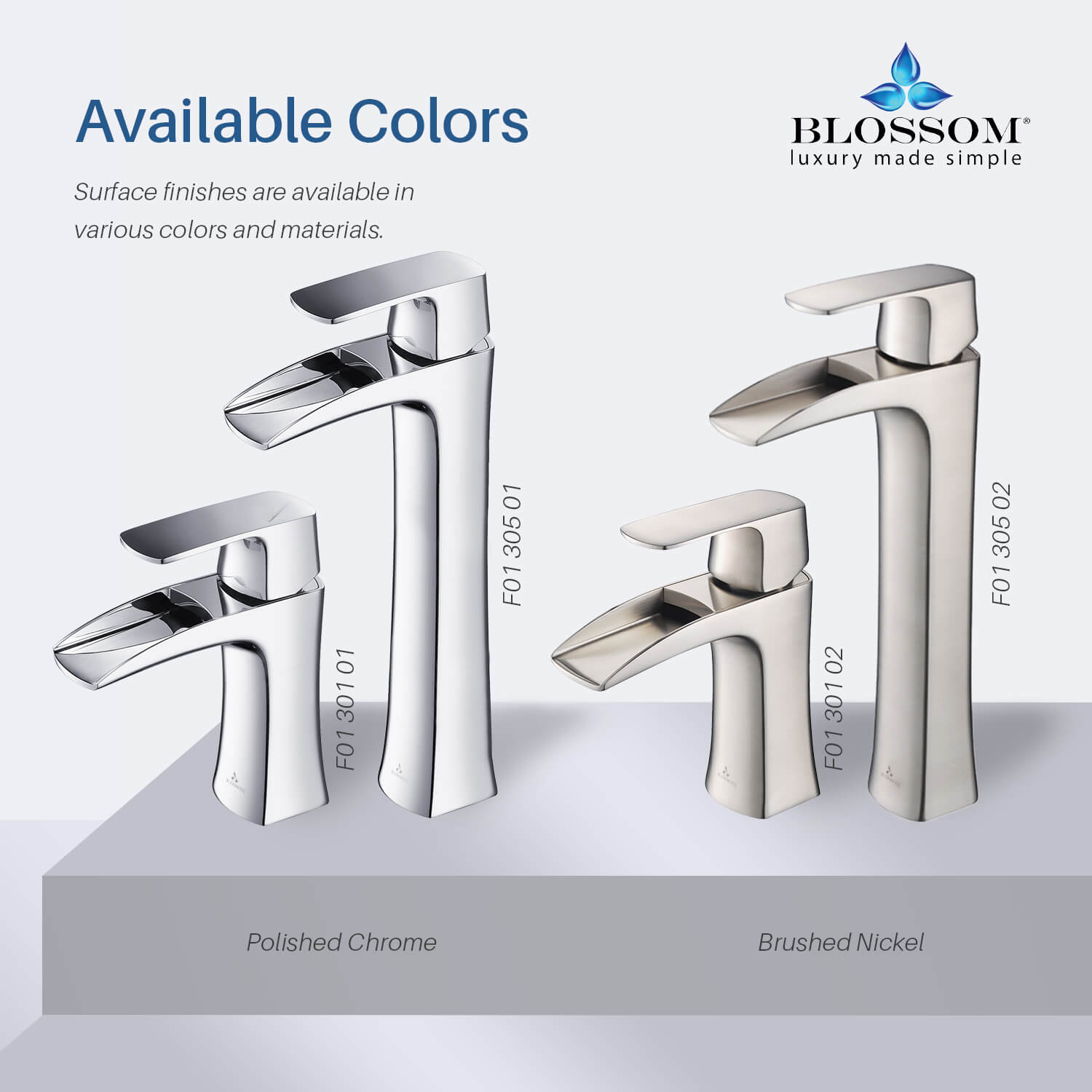 Blossom Single Handle Lavatory Faucet F01 305