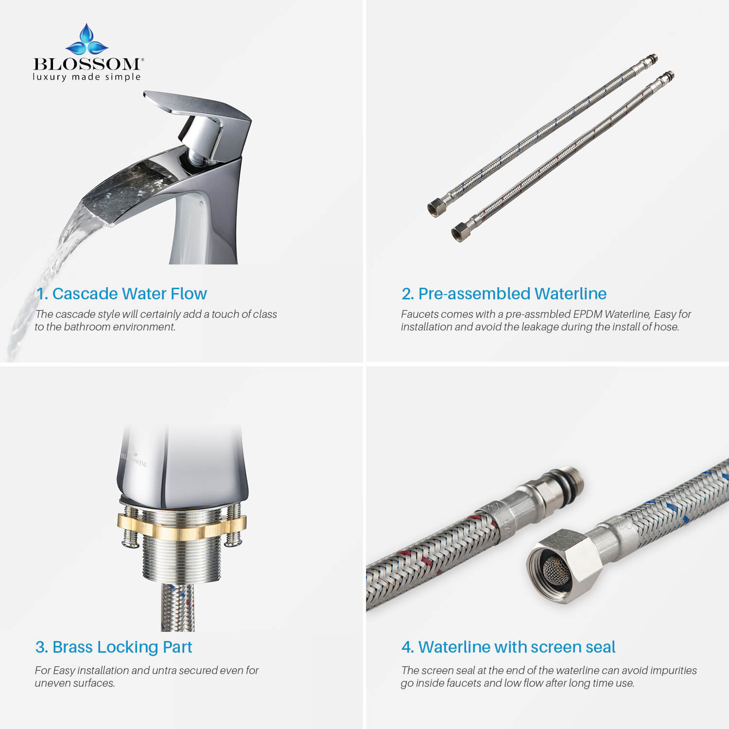 Blossom Single Handle Lavatory Faucet F01 305