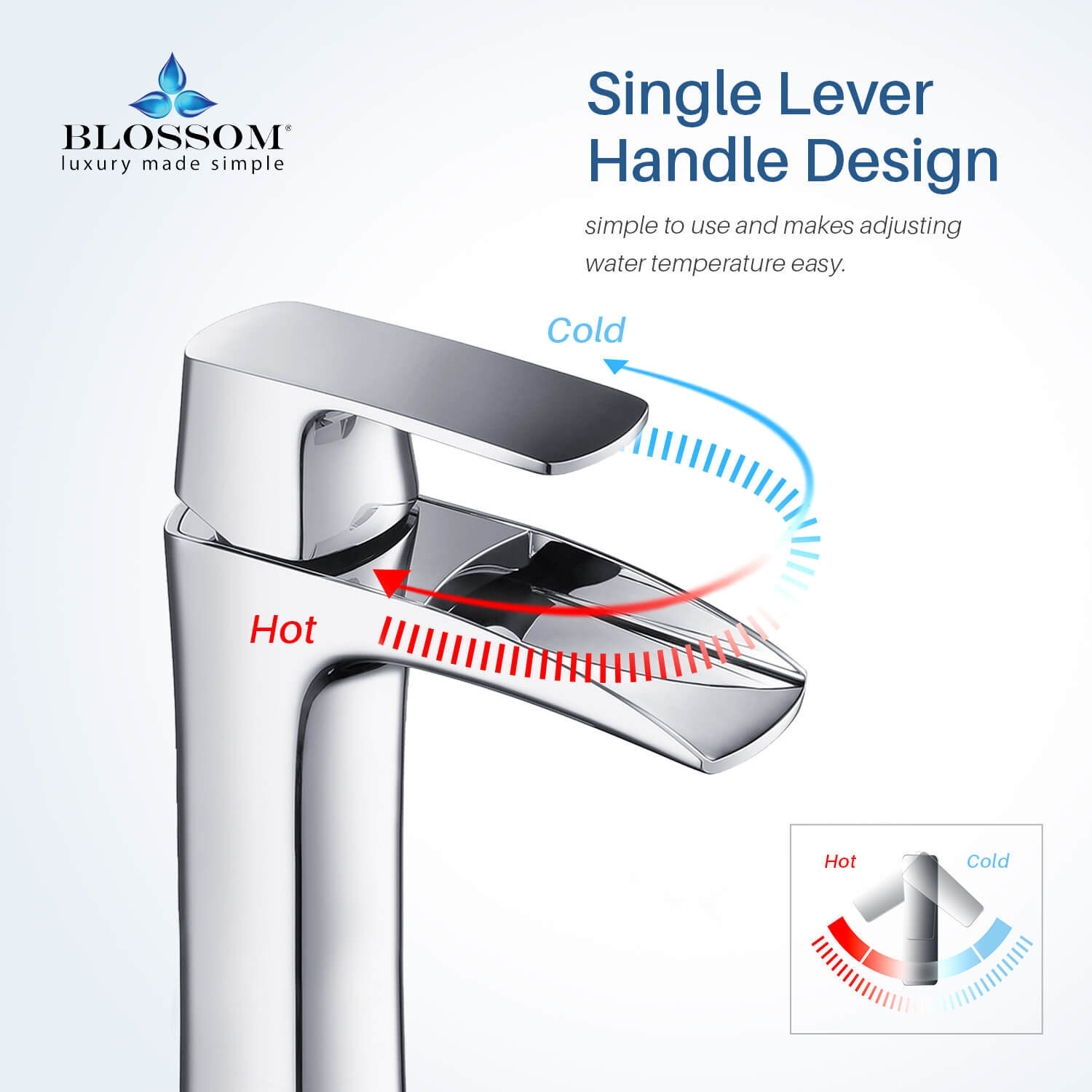 Blossom Single Handle Lavatory Faucet F01 305