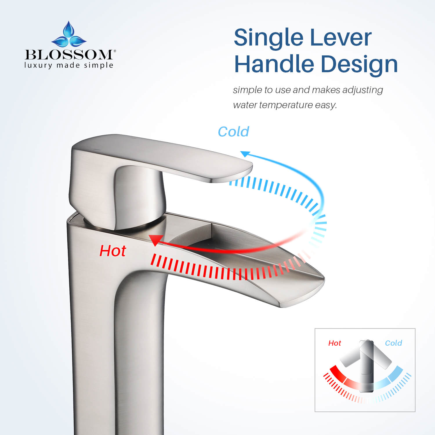 Blossom Single Handle Lavatory Faucet F01 305