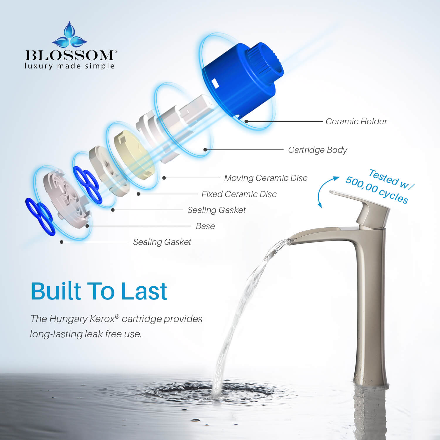 Blossom Single Handle Lavatory Faucet F01 305