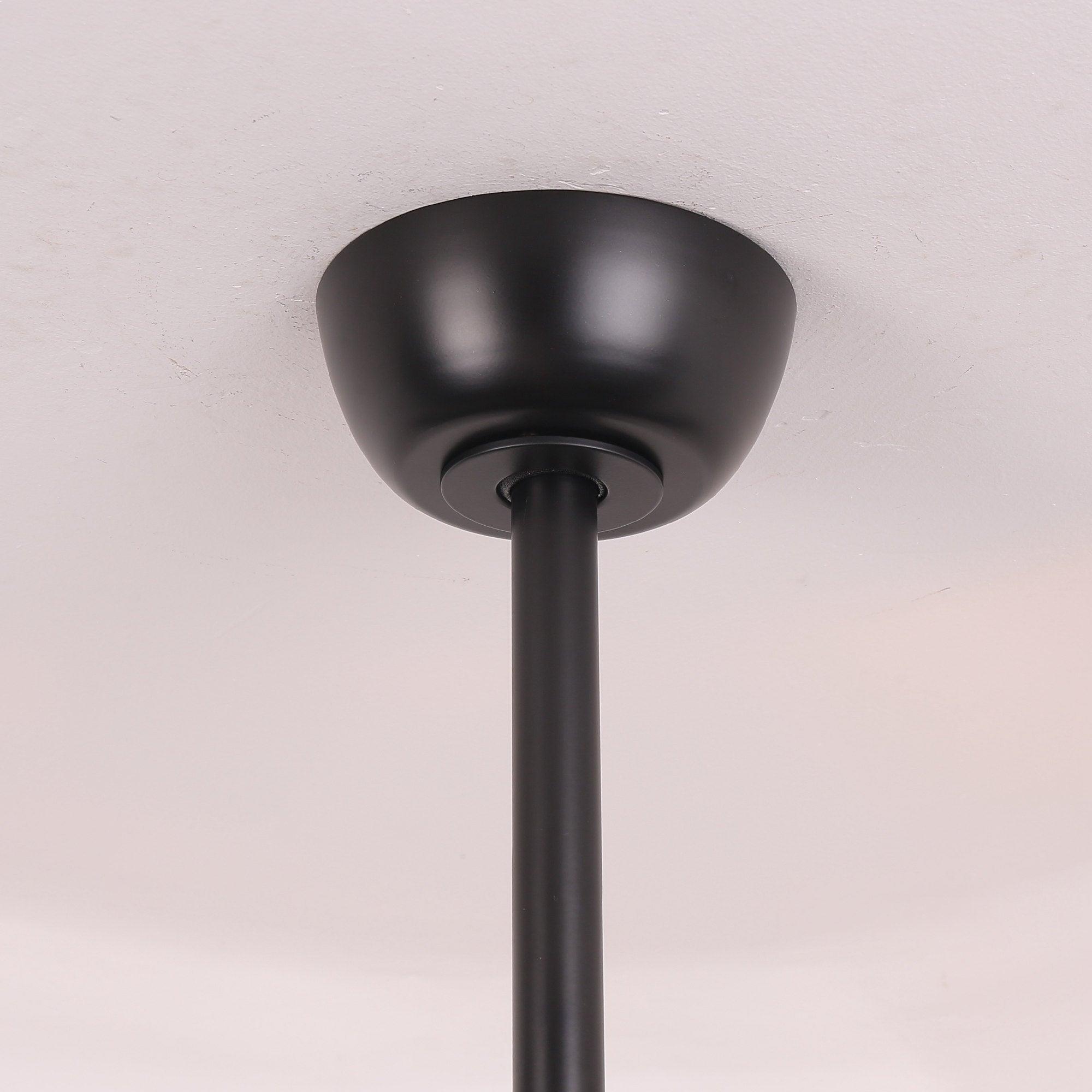 52" Dicken Modern Downrod Mount Reversible Crystal Ceiling Fan With Lighting