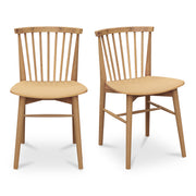 Moes Marley Dining Chair Oak-Set of Two FC-1013-24