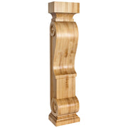 Hardware Resources 8" W x 6" D x 36" H Cherry Scandinavian Romanesque Fireplace Corbel