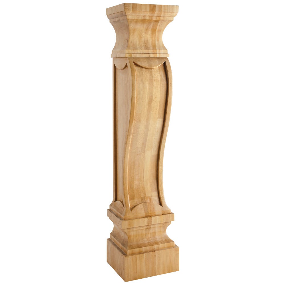 Hardware Resources 8" W x 7" D x 36" H Alder German Romanesque Fireplace Corbel