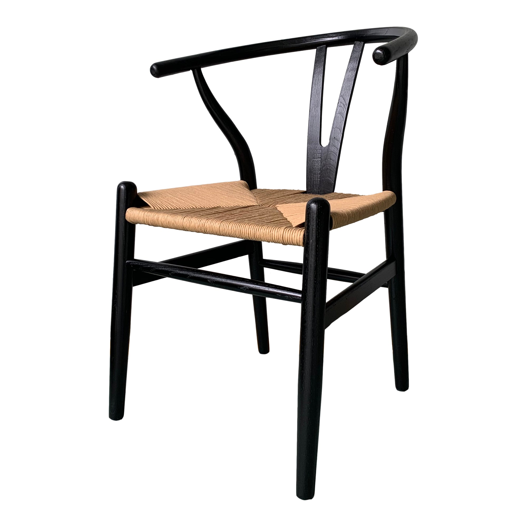 Moes Ventana Dining Chair Black And Natural - Set Of Two FG-1015-37