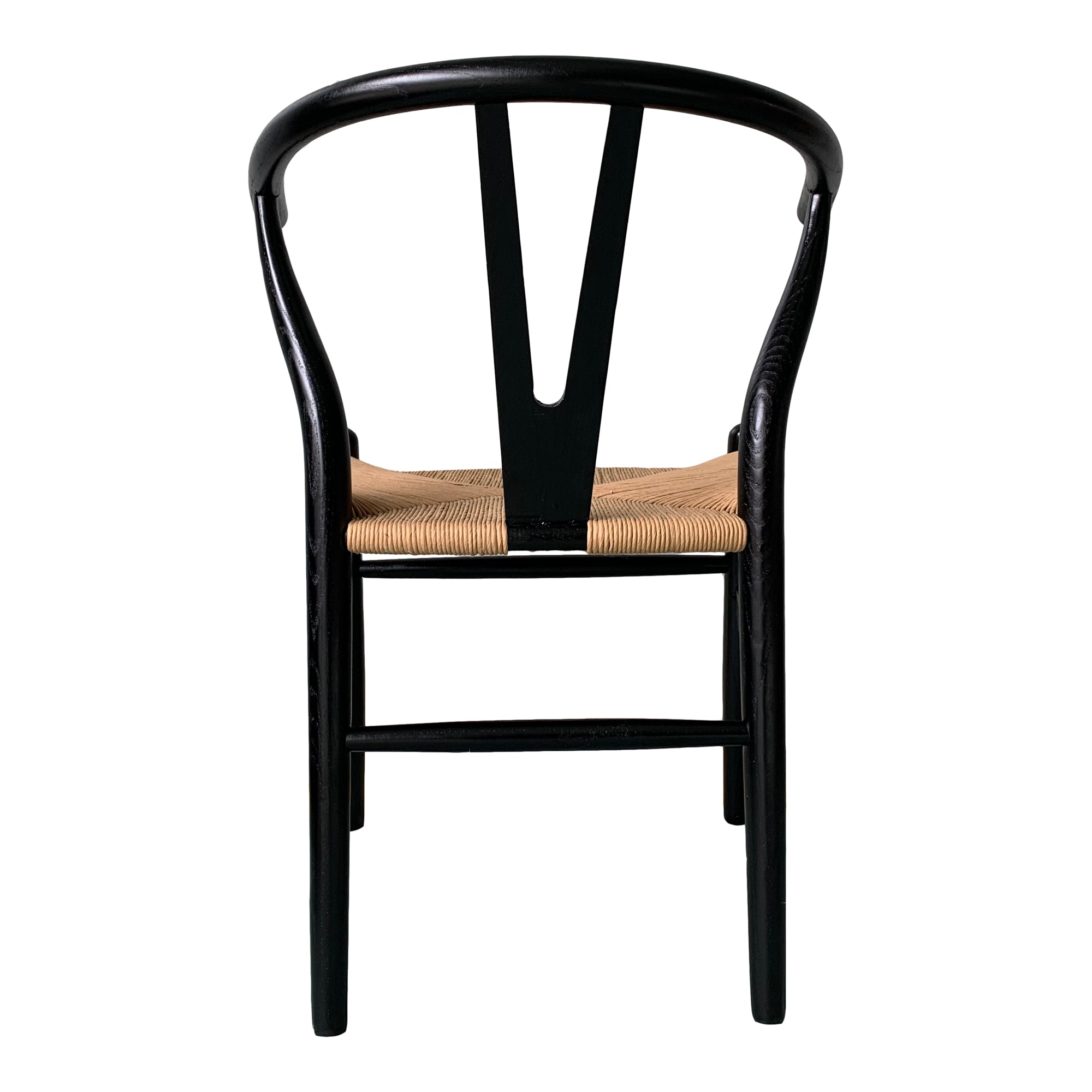 Moes Ventana Dining Chair Black And Natural - Set Of Two FG-1015-37