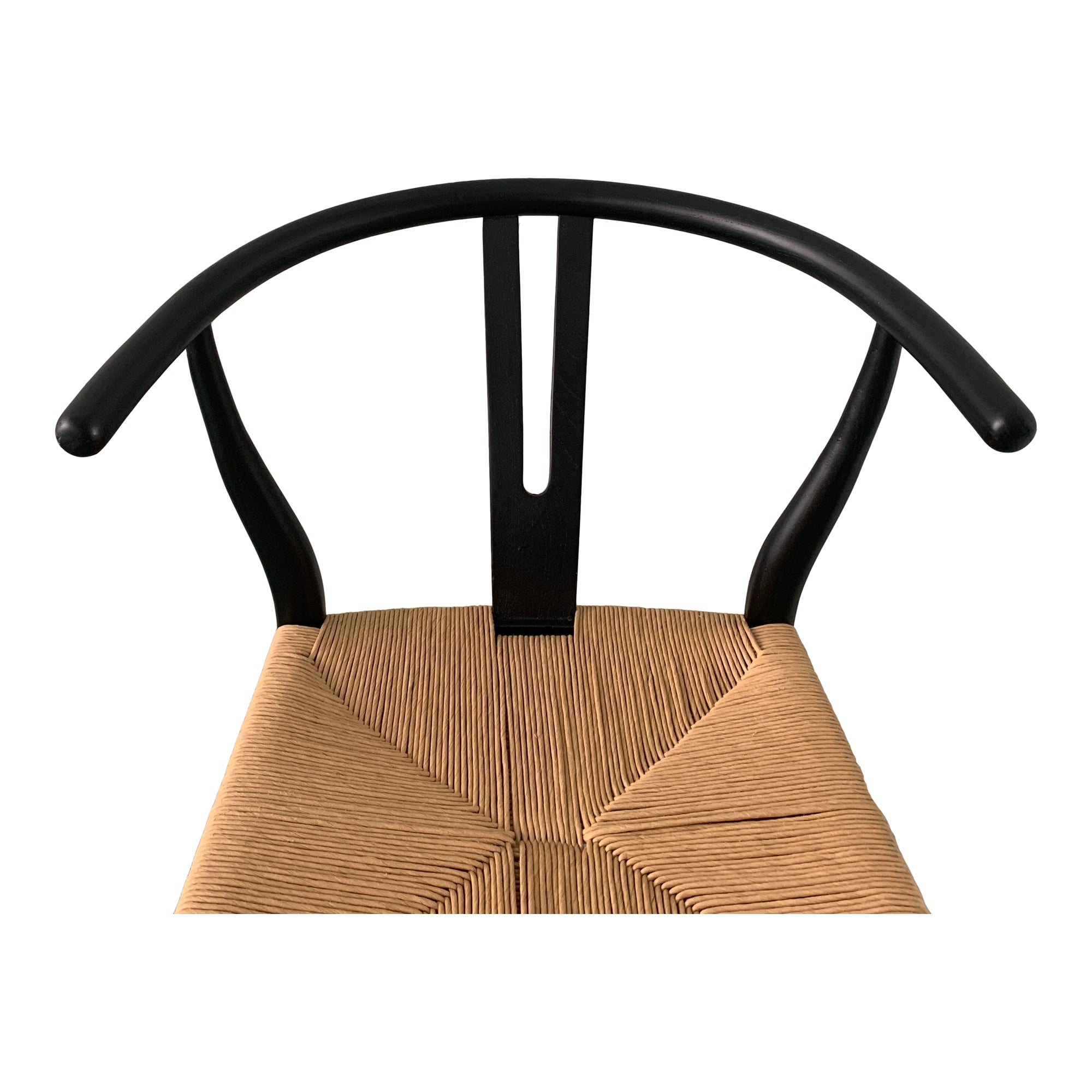 Moes Ventana Dining Chair Black And Natural - Set Of Two FG-1015-37