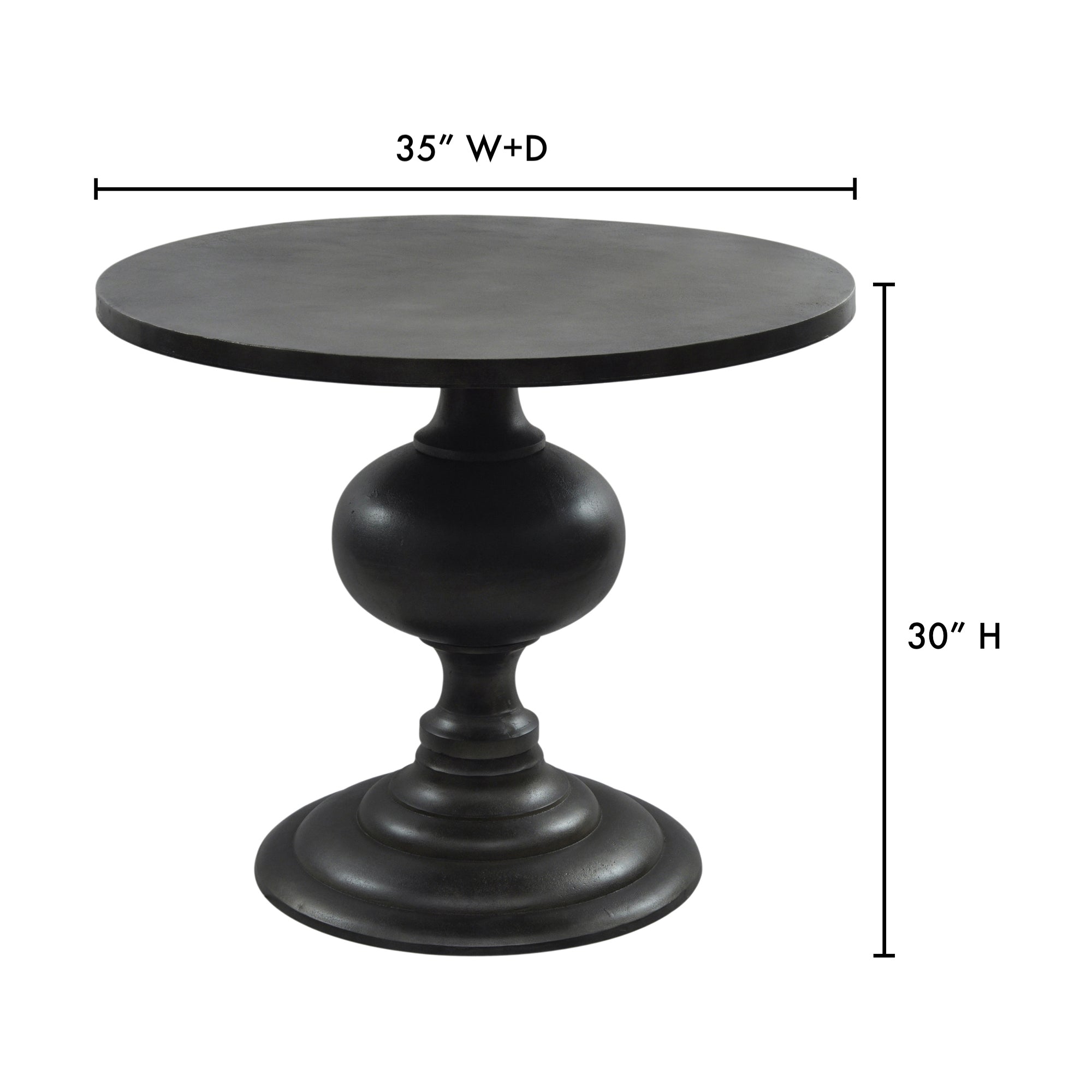Moes Lexie Dining Table Black FI-1014-02-0