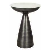 Moes Font Side Table White Marble FI-1032-18