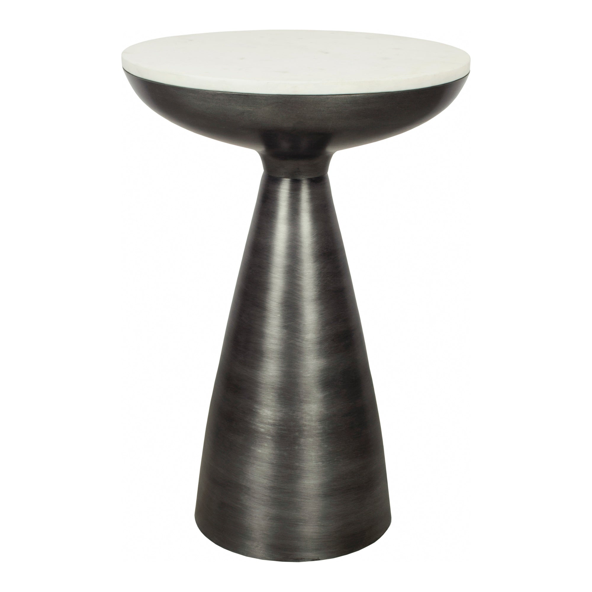 Moes Font Side Table White Marble FI-1032-18