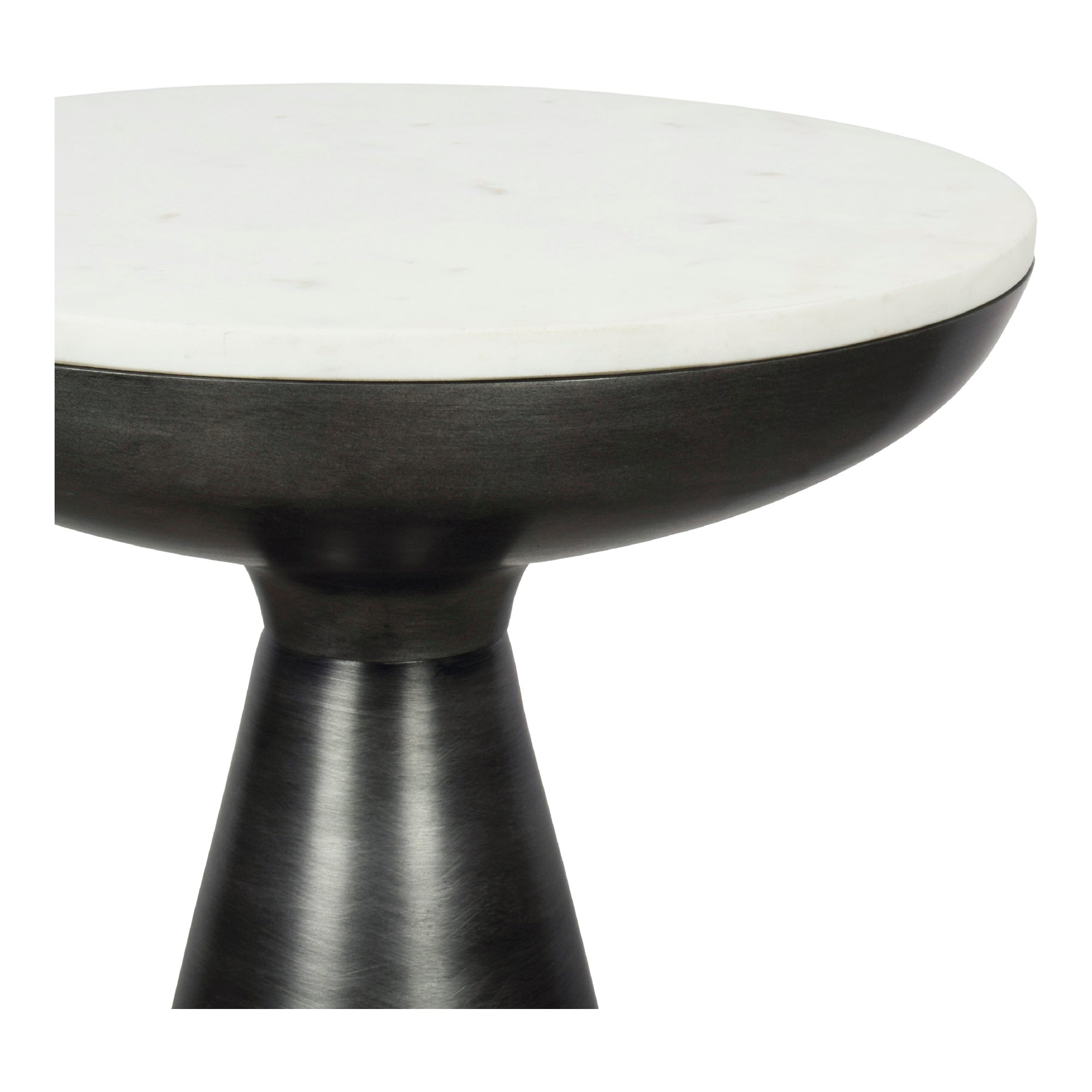 Moes Font Side Table White Marble FI-1032-18