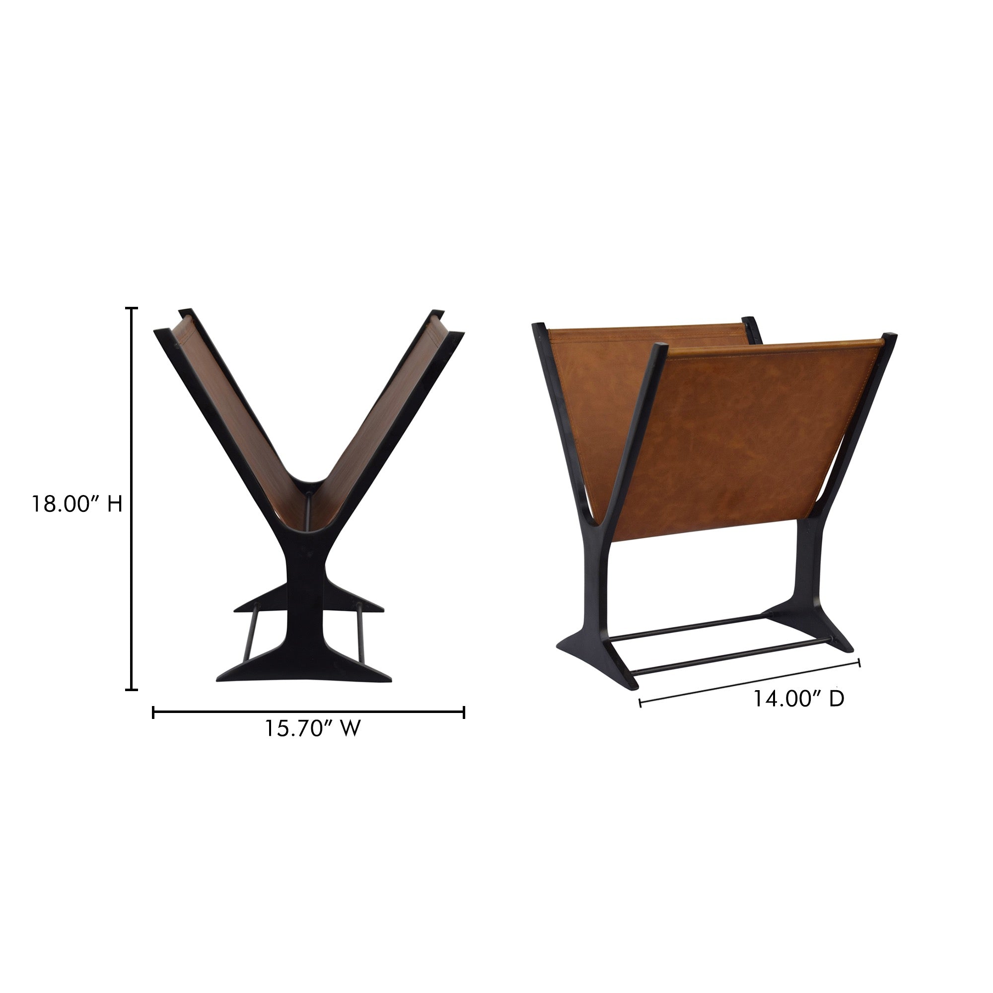 Moes Ziff Magazine Holder Light Brown FI-1071-21