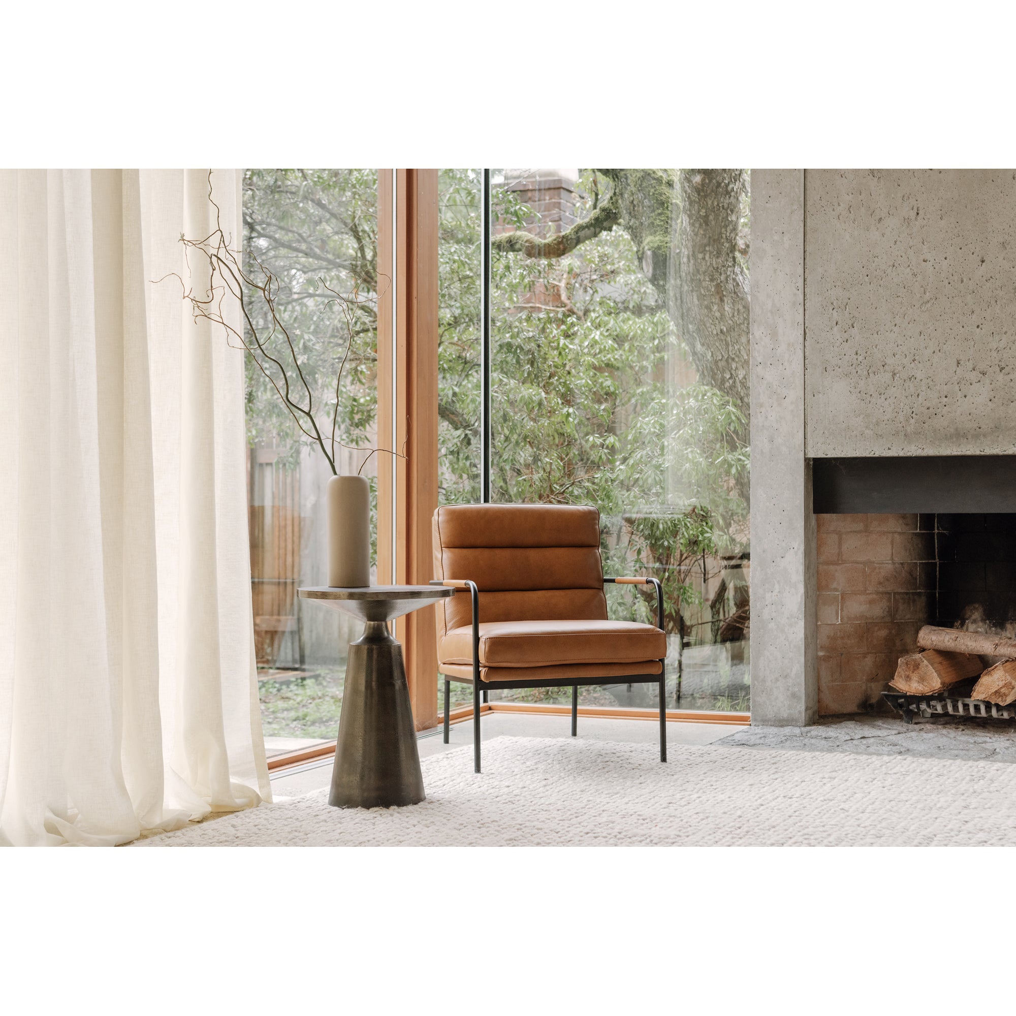 Moes Sonja Accent Table Charcoal Grey FI-1072-07
