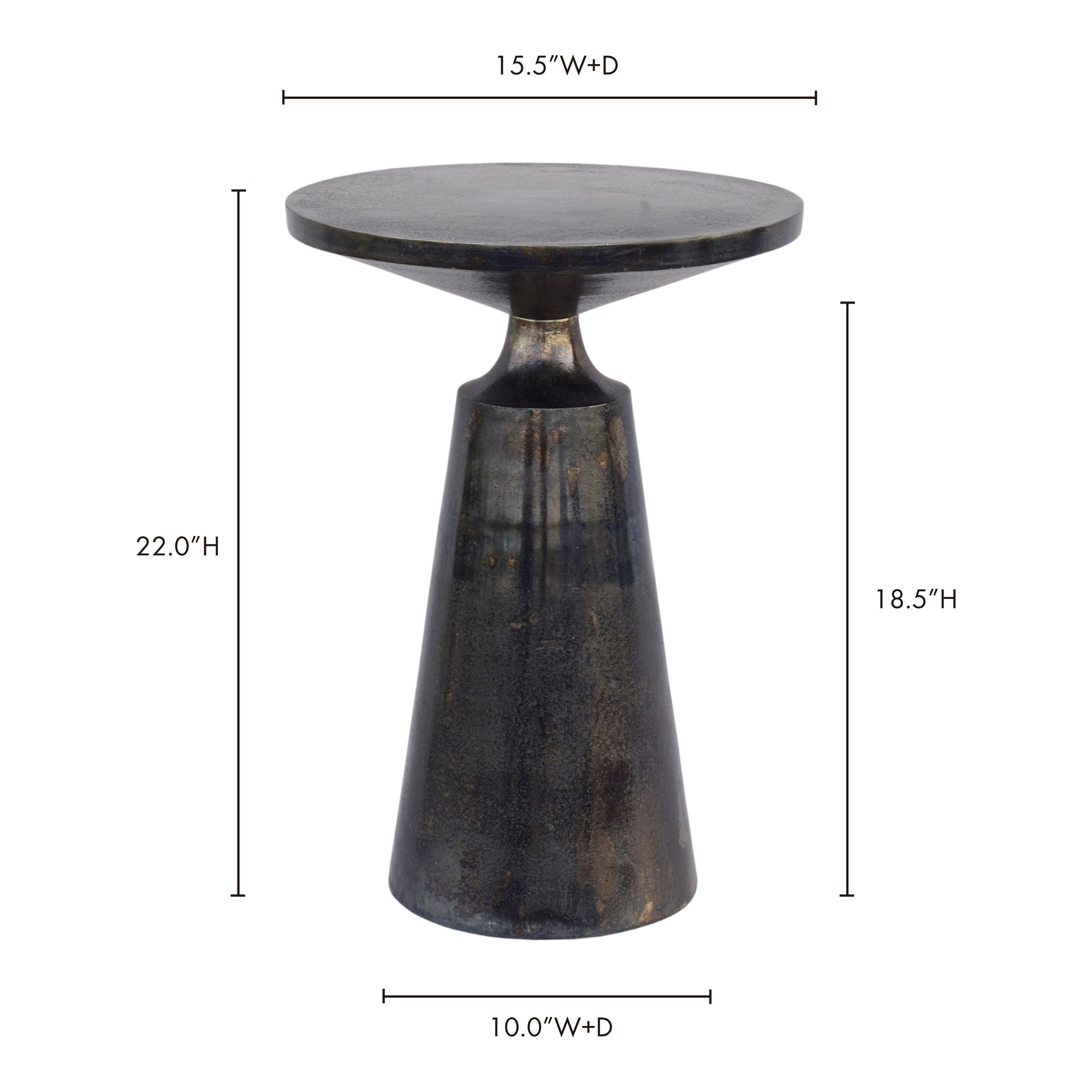 Moes Sonja Accent Table Charcoal Grey FI-1072-07