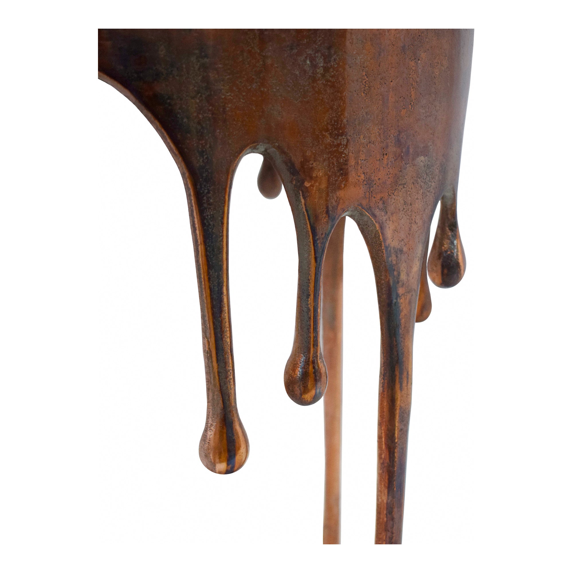 Moes Copperworks Accent Table Antique Copper FI-1090-50