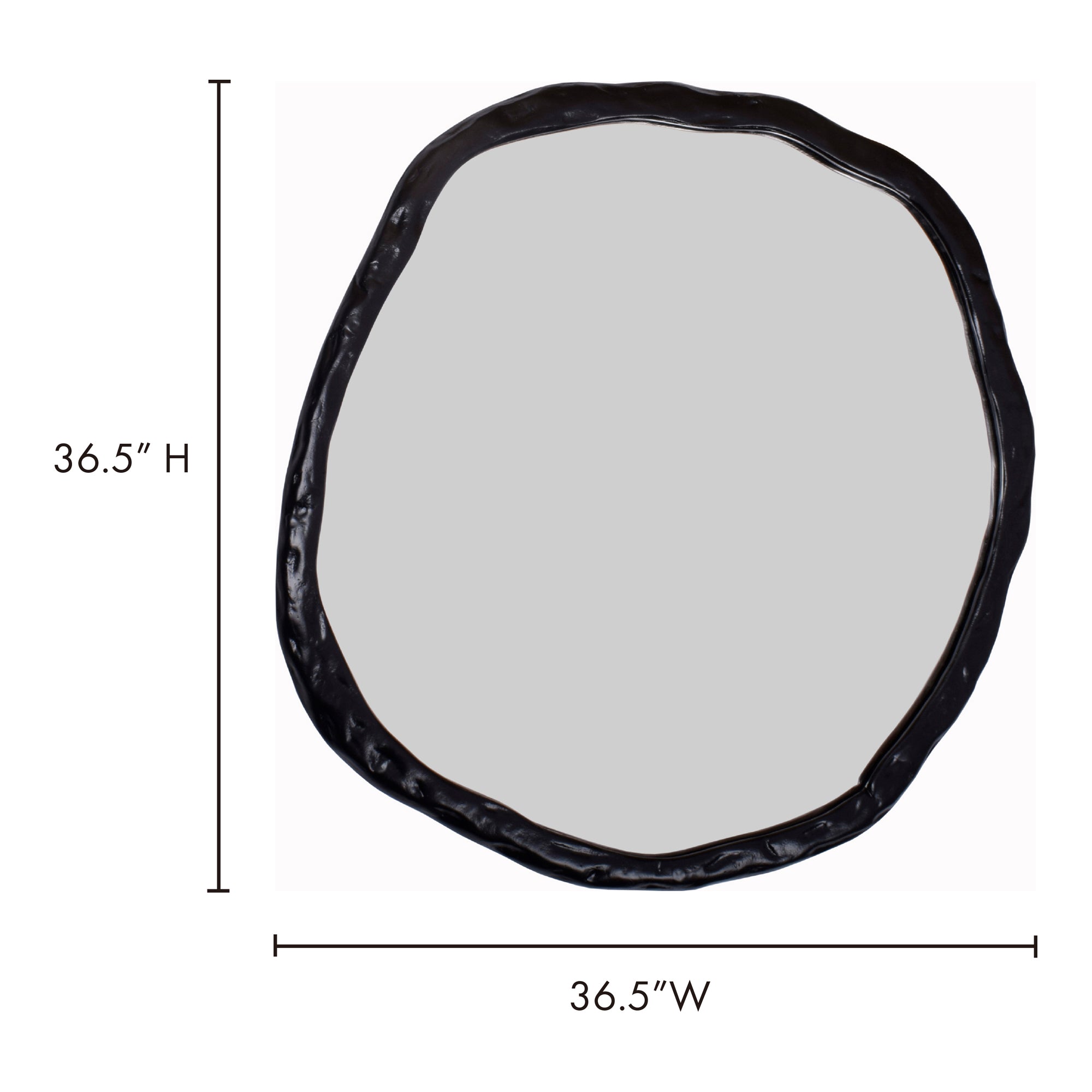 Moes Foundry Large Mirror Black FI-1098-02