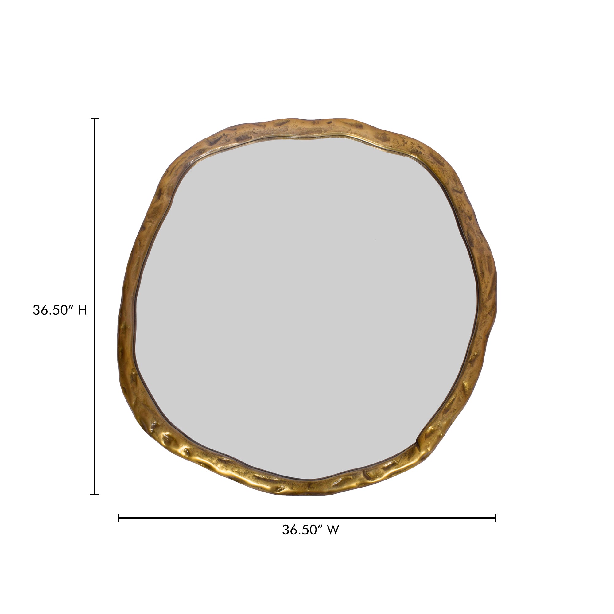 Moes Foundry Large Mirror Gold FI-1098-32