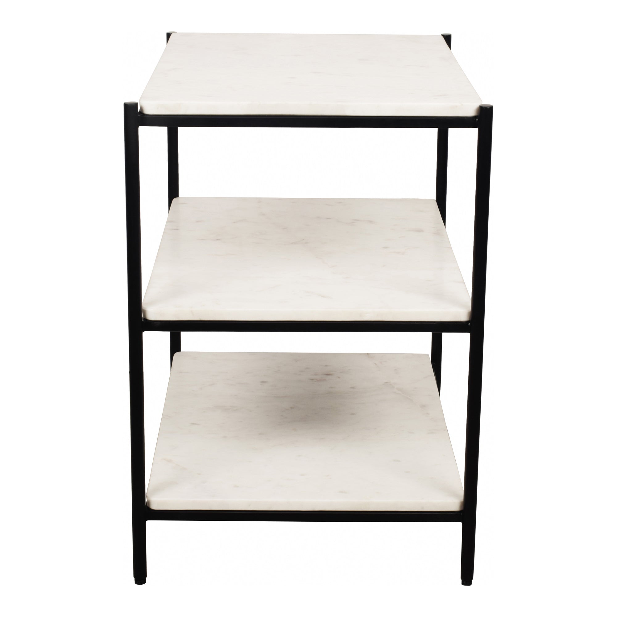 Moes Trine Nightstand White Marble FI-1102-18