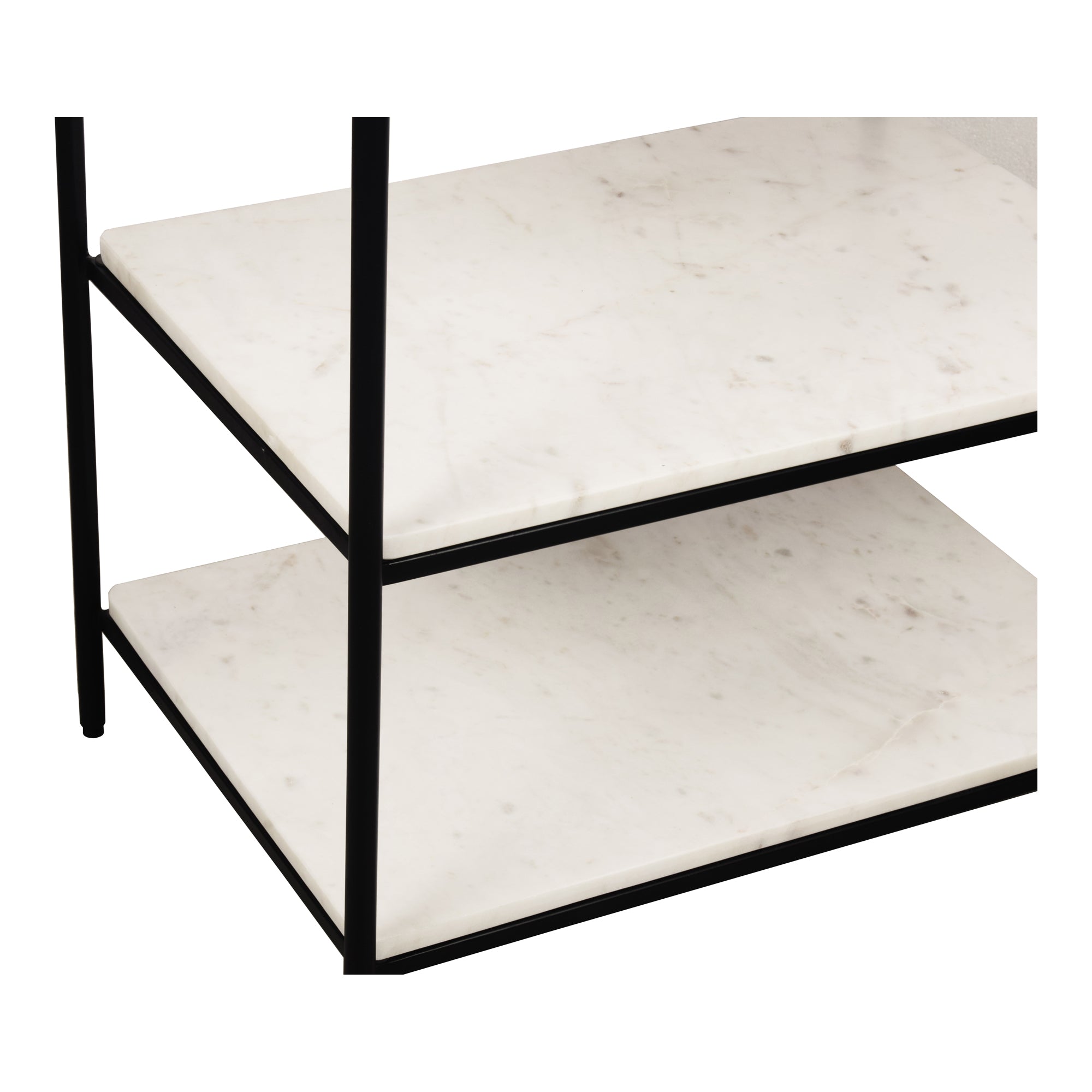 Moes Trine Nightstand White Marble FI-1102-18