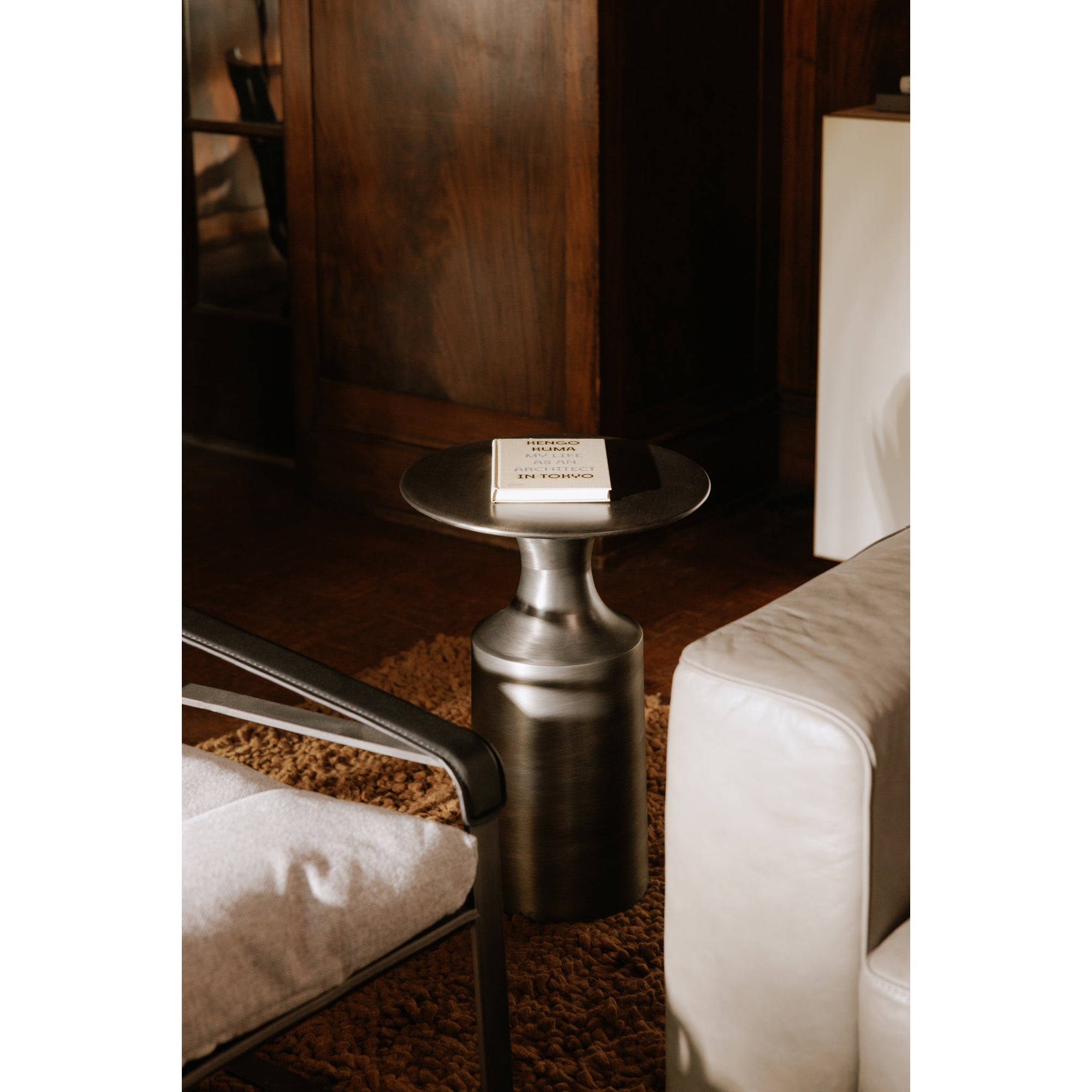 Moes Rassa Accent Table Polished Zinc FI-1105-54