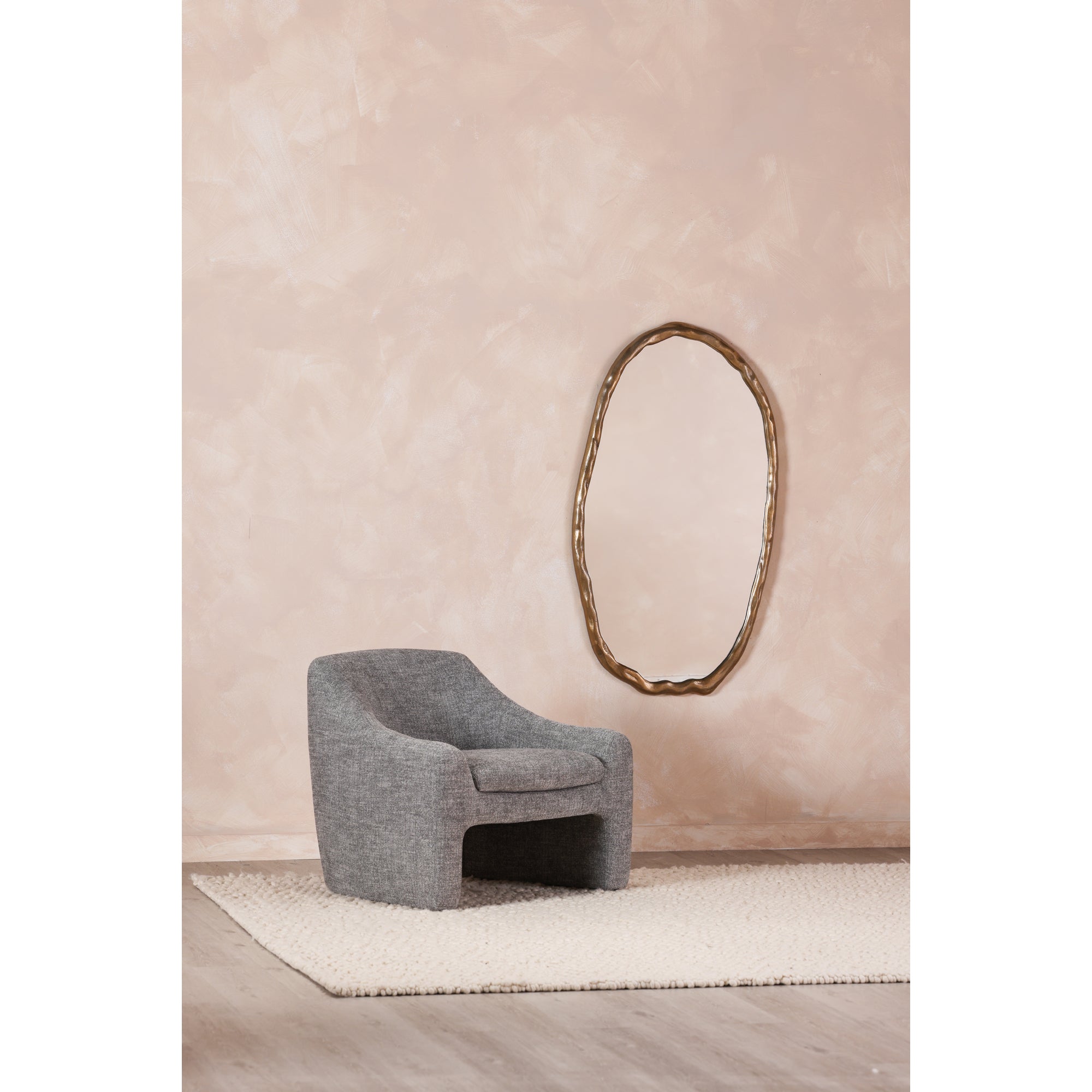 Moes Foundry Oval Mirror Gold FI-1113-32