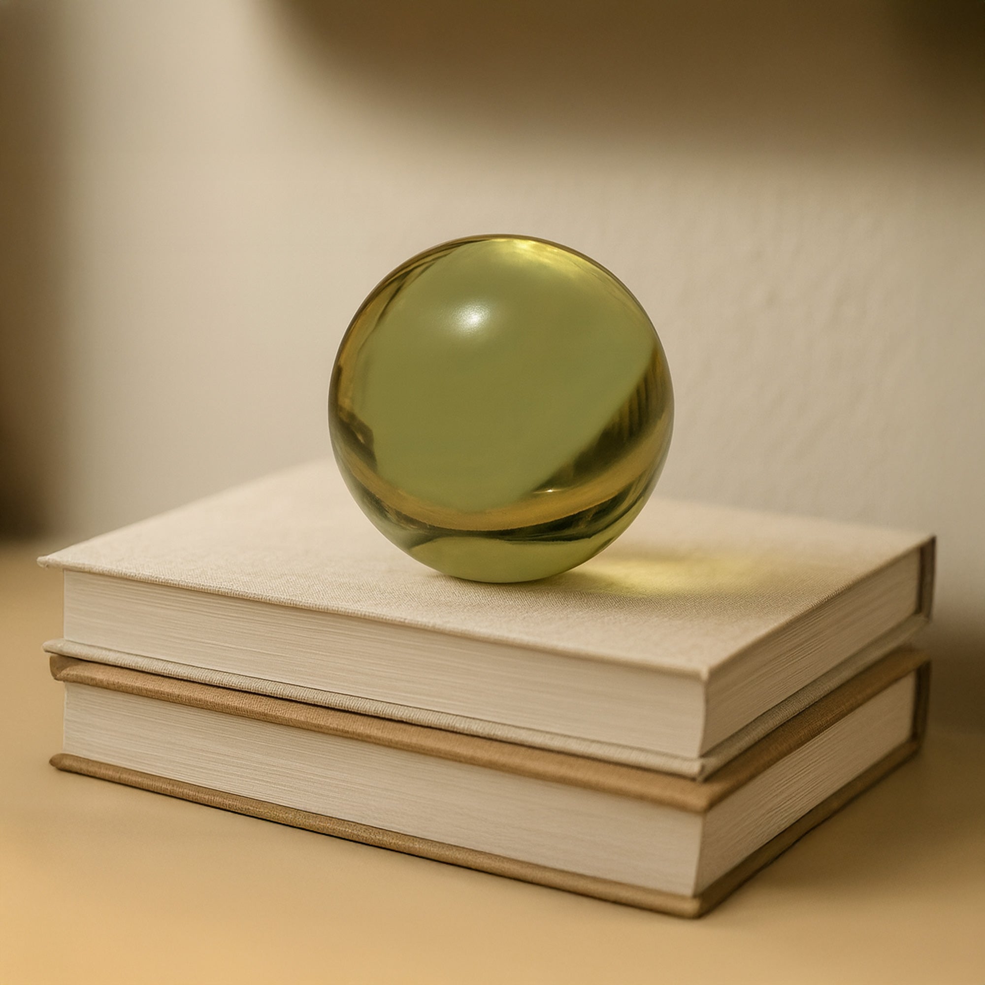 Moes Bonn Cast Glass Decorative Object Olive FI-1131-16