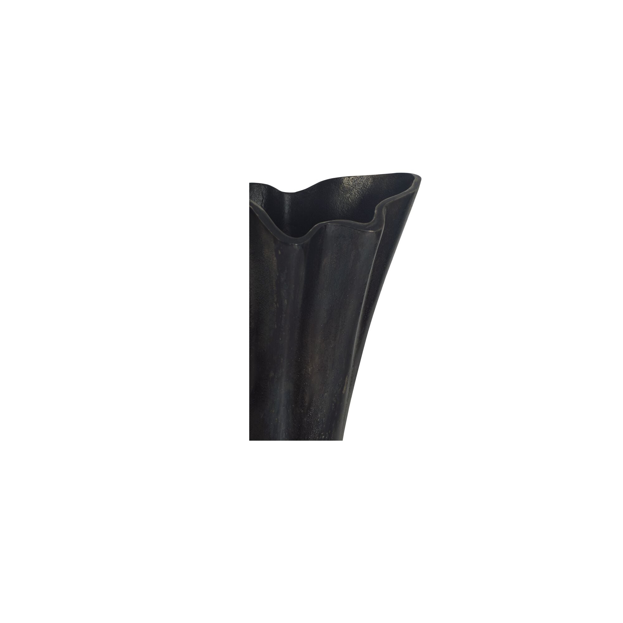 Moes Yeri Cast Aluminum Vase Black FI-1134-02