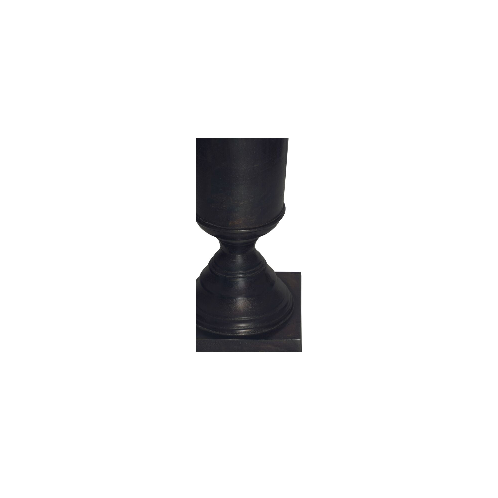Moes Cassia Cast Aluminum Vase Black FI-1135-02