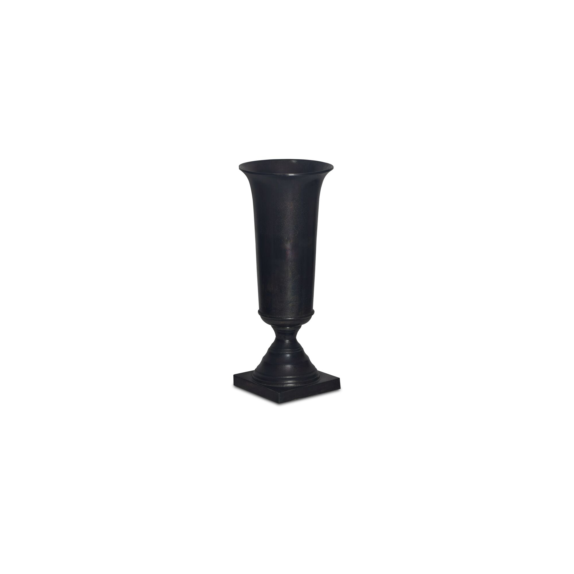 Moes Cassia Cast Aluminum Vase Black FI-1135-02