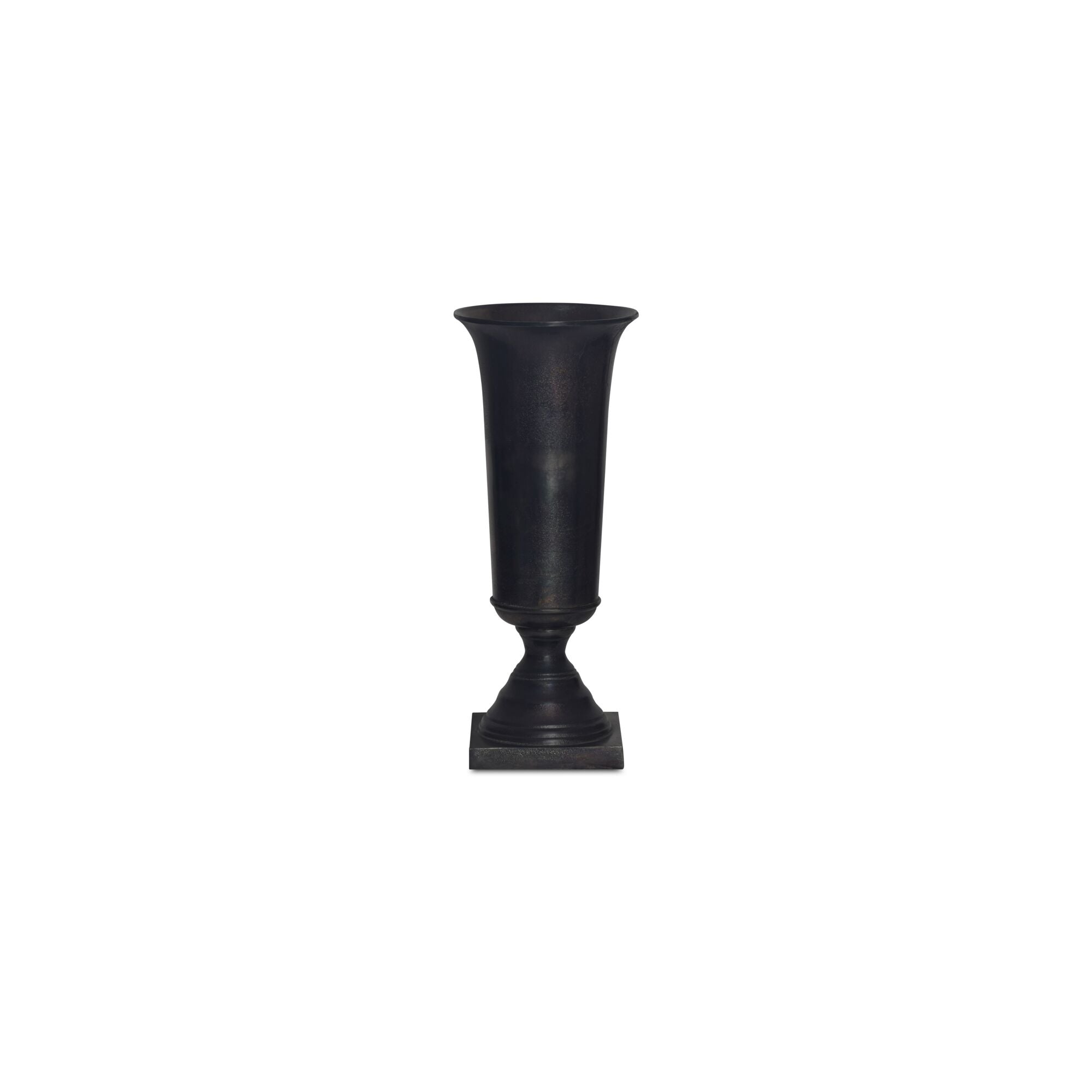 Moes Cassia Cast Aluminum Vase Black FI-1135-02