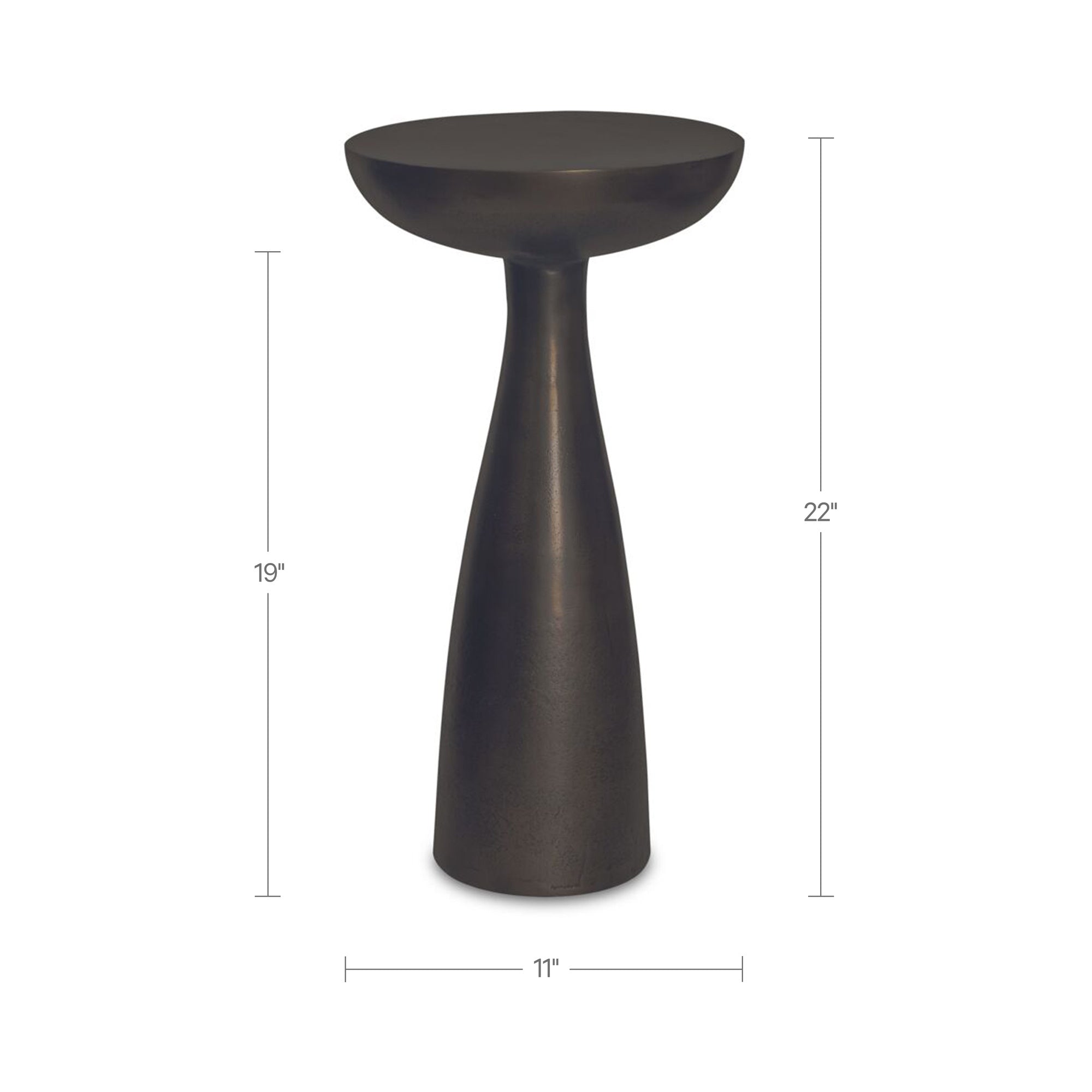 Moes Greta Side Table Deep Bronze FI-1138-31